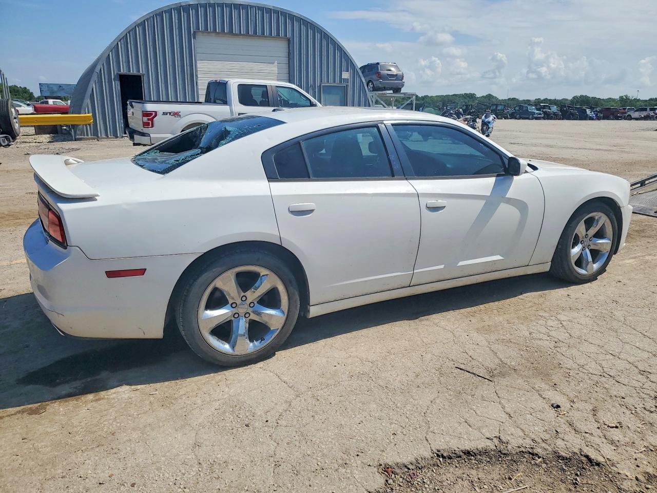 2014 Dodge Charger Sxt White vin: 2C3CDXHG7EH334318
