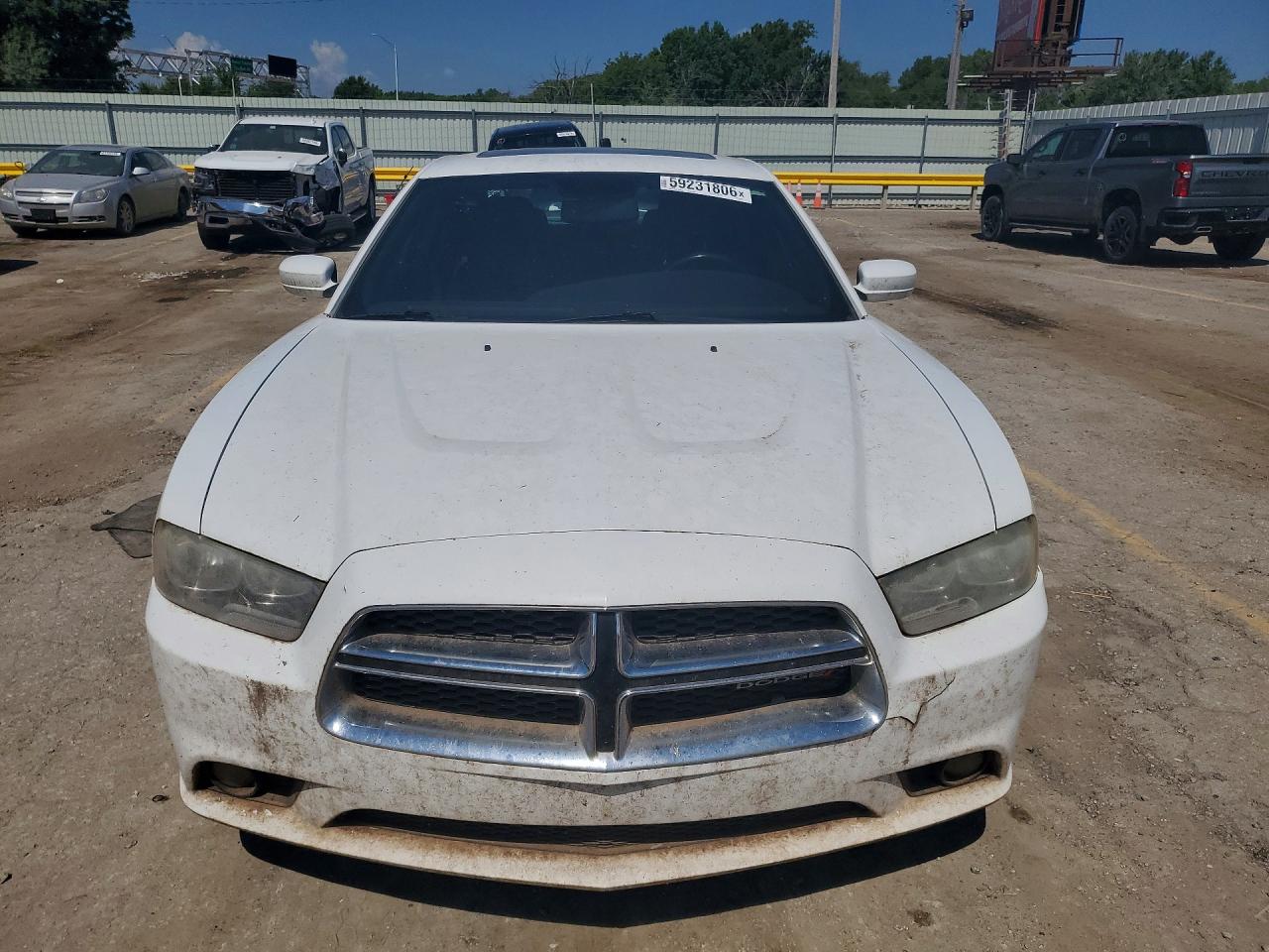 2014 Dodge Charger Sxt White vin: 2C3CDXHG7EH334318