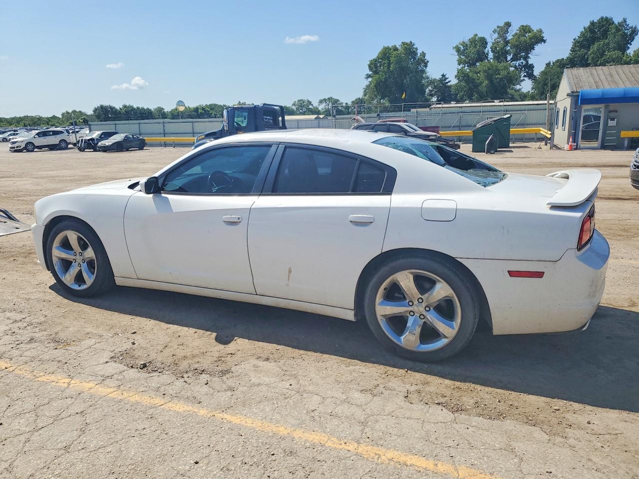 2014 Dodge Charger Sxt White vin: 2C3CDXHG7EH334318
