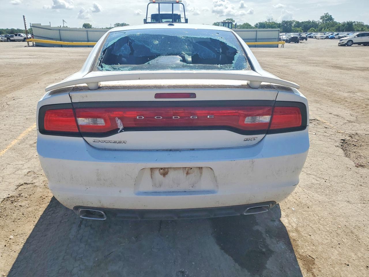 2014 Dodge Charger Sxt White vin: 2C3CDXHG7EH334318