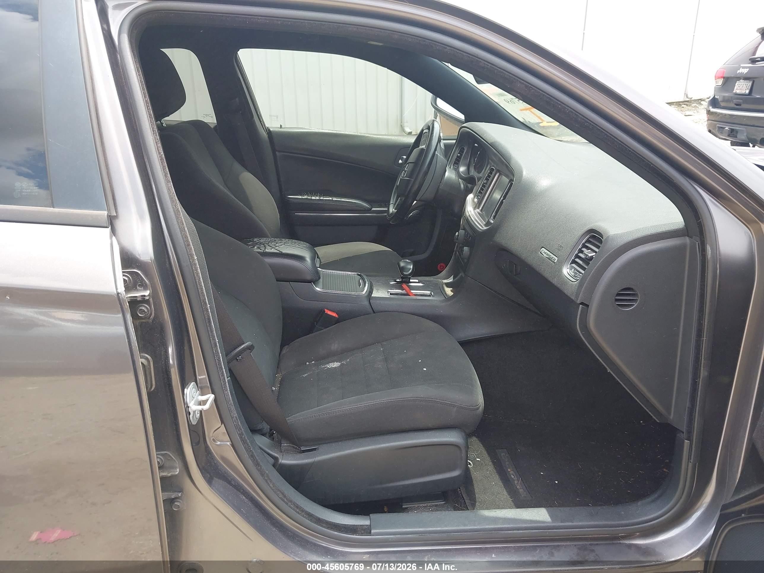 2014 Dodge Charger Sxt Gray vin: 2C3CDXHG7EH353919