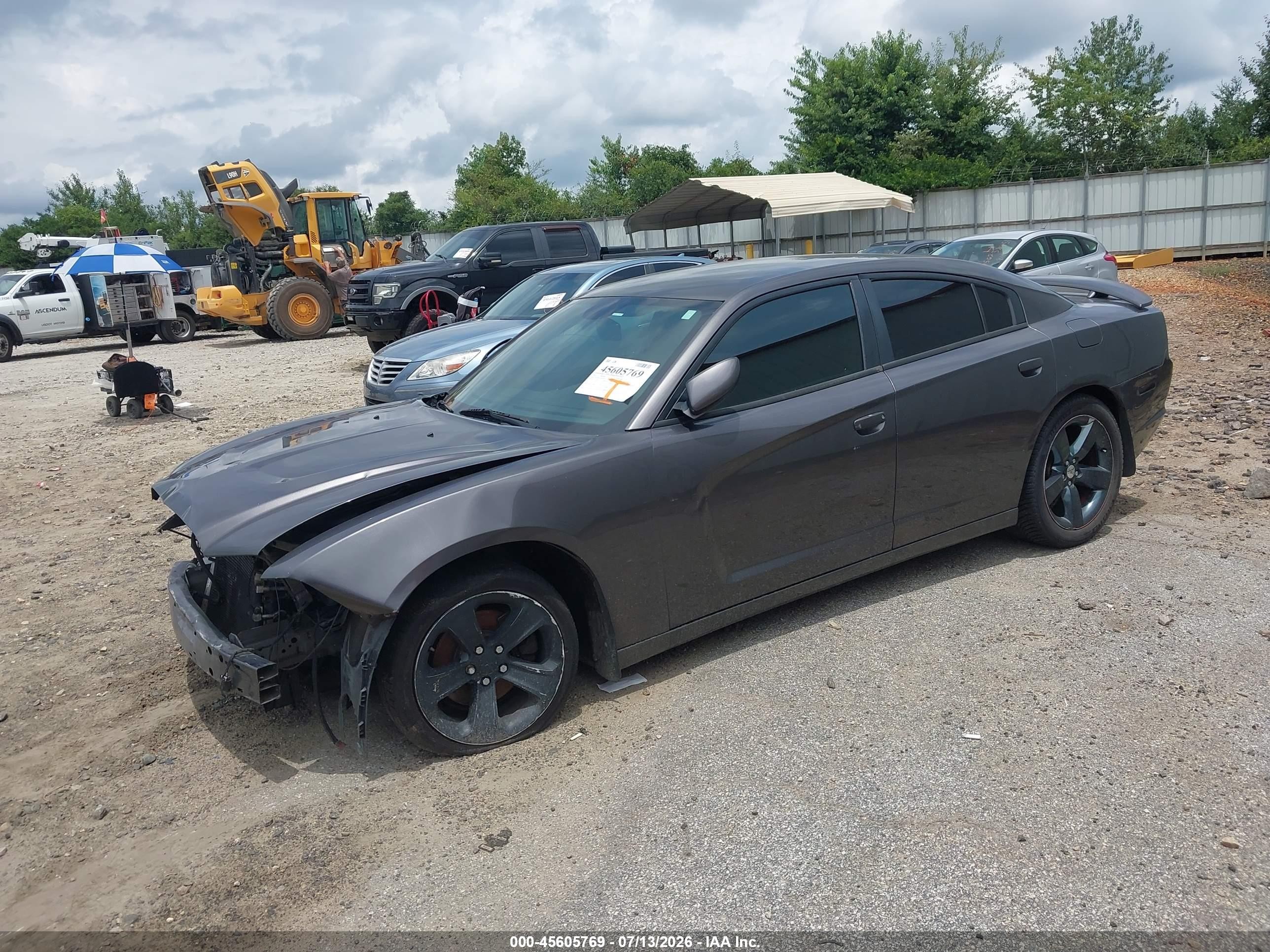 2014 Dodge Charger Sxt Gray vin: 2C3CDXHG7EH353919