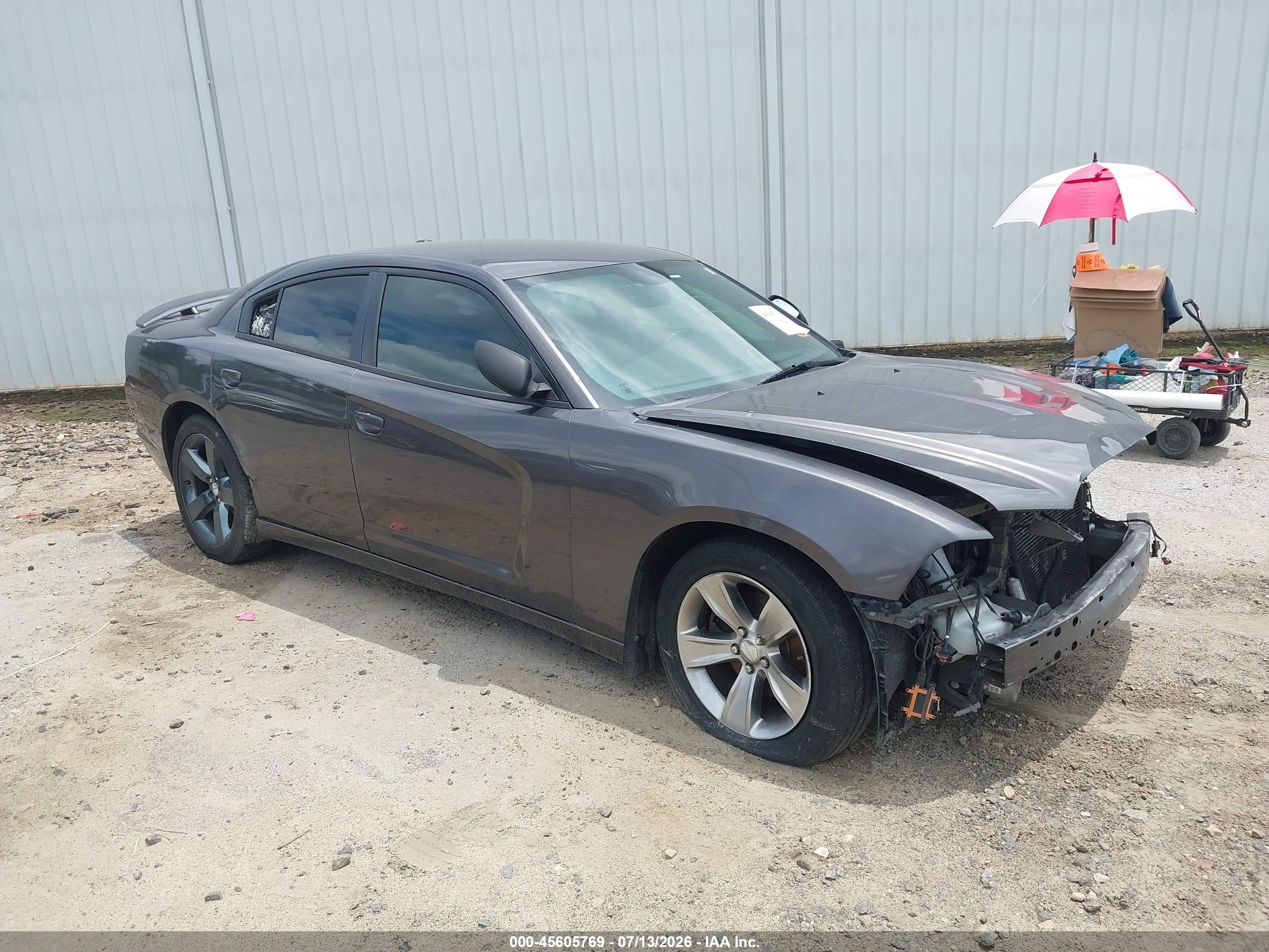 2014 Dodge Charger Sxt Gray vin: 2C3CDXHG7EH353919