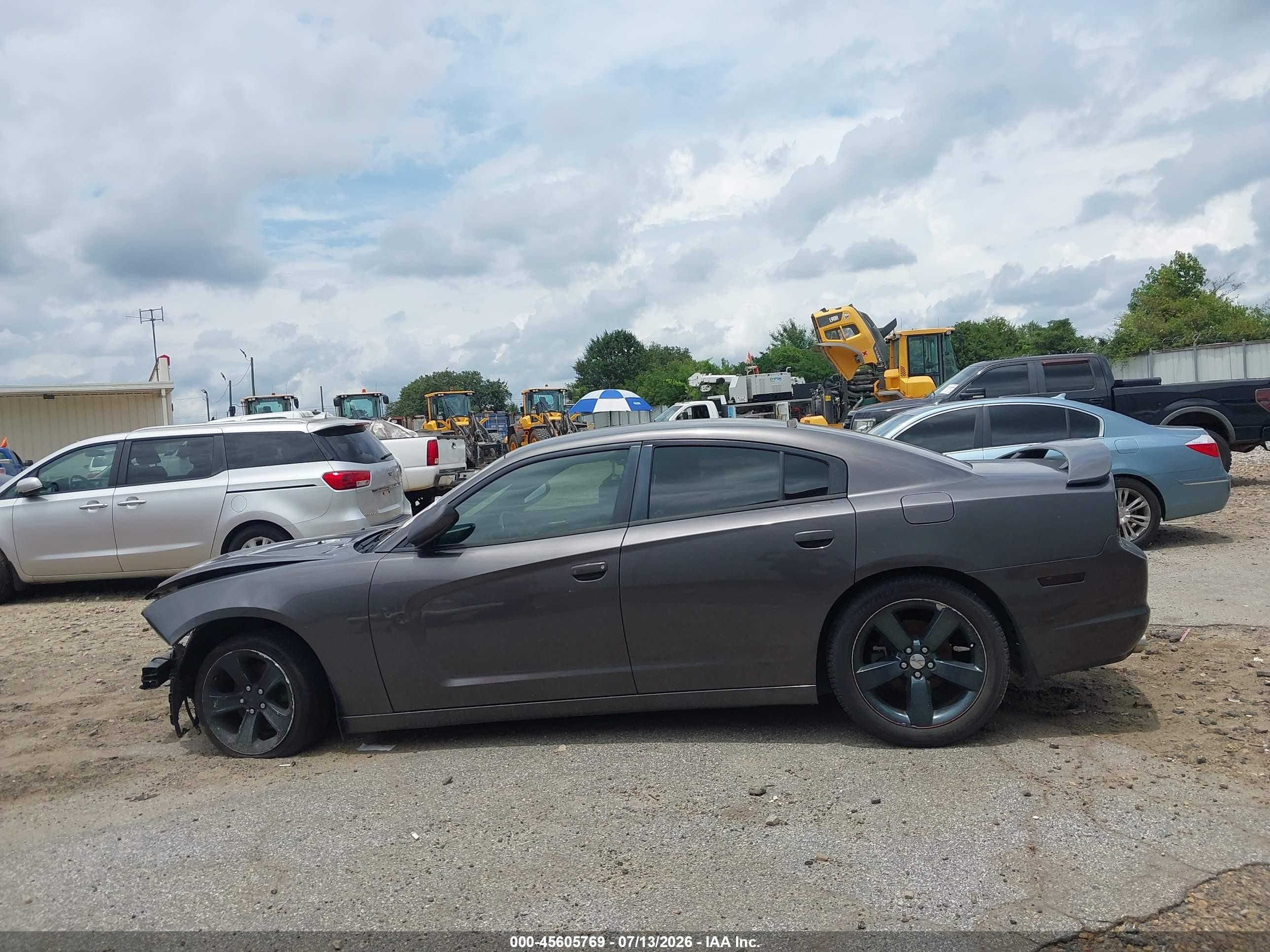 2014 Dodge Charger Sxt Gray vin: 2C3CDXHG7EH353919