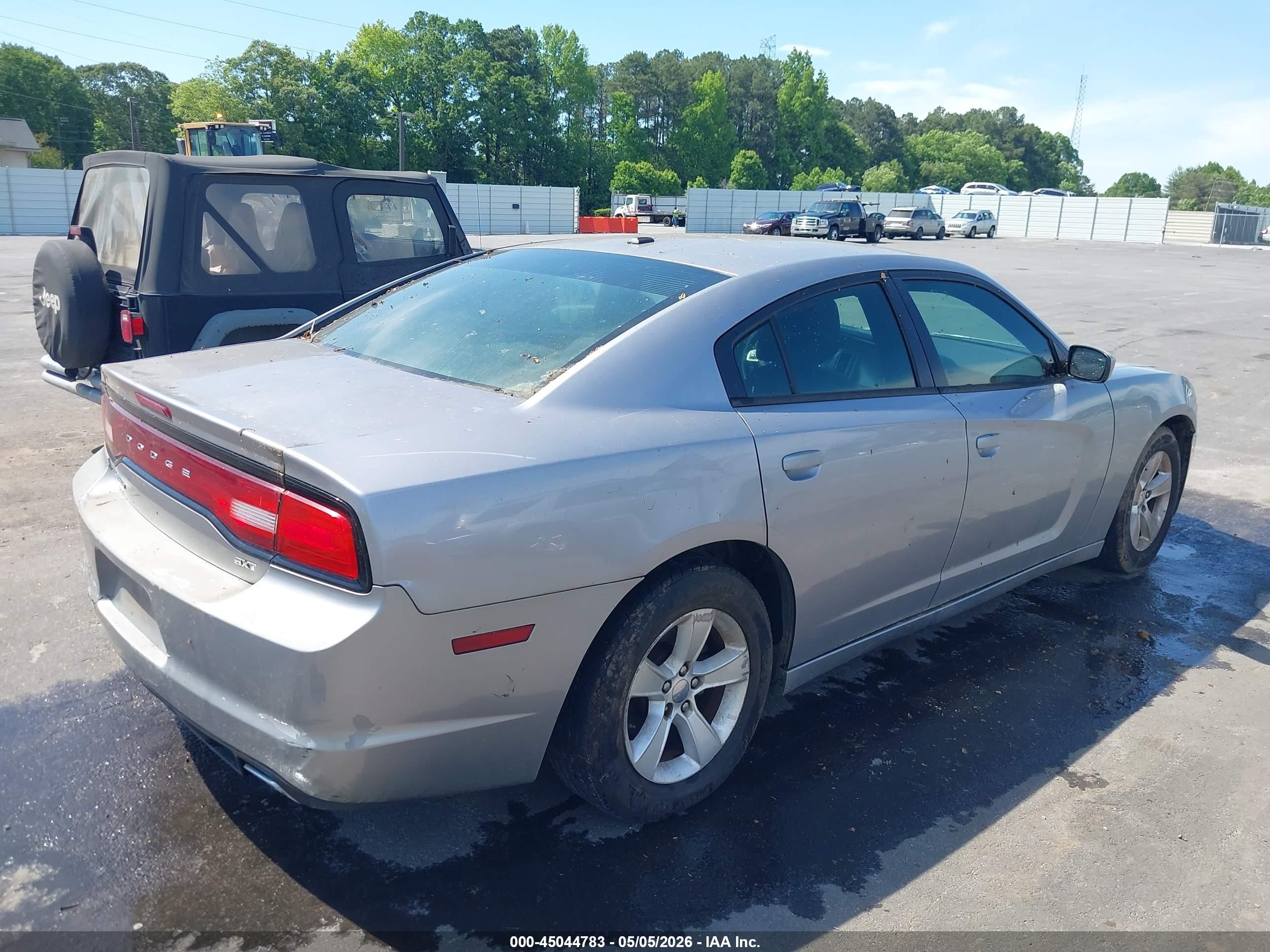 2014 Dodge Charger Sxt Gray vin: 2C3CDXHG7EH361860