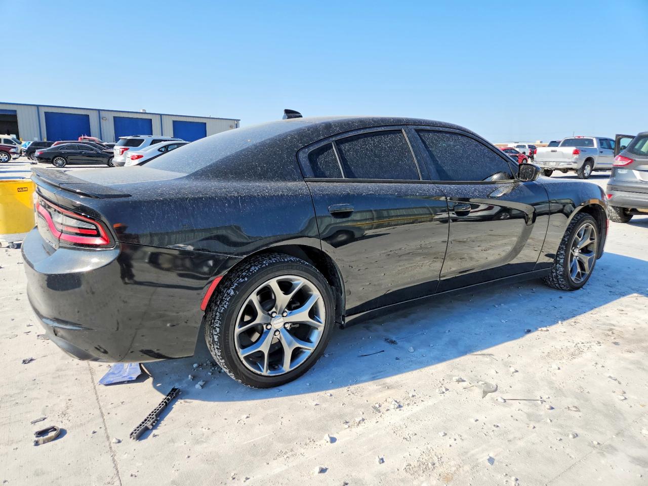 2015 Dodge Charger Sxt Black vin: 2C3CDXHG7FH738821