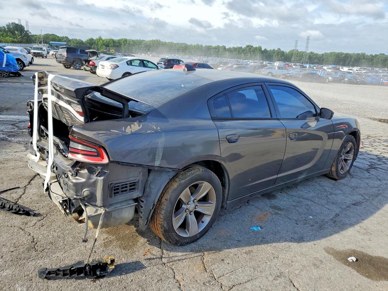 2015 Dodge Charger Sxt Серый vin: 2C3CDXHG7FH744909