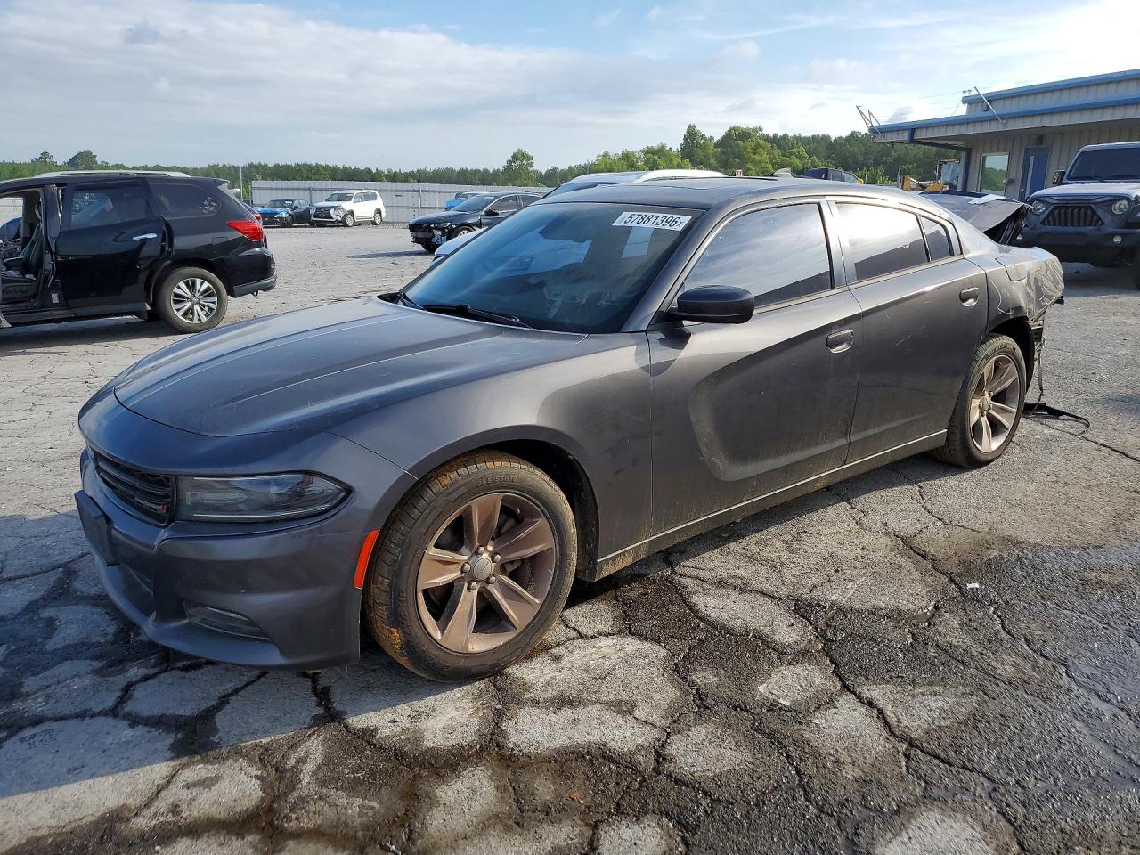 2015 Dodge Charger Sxt Gray vin: 2C3CDXHG7FH744909