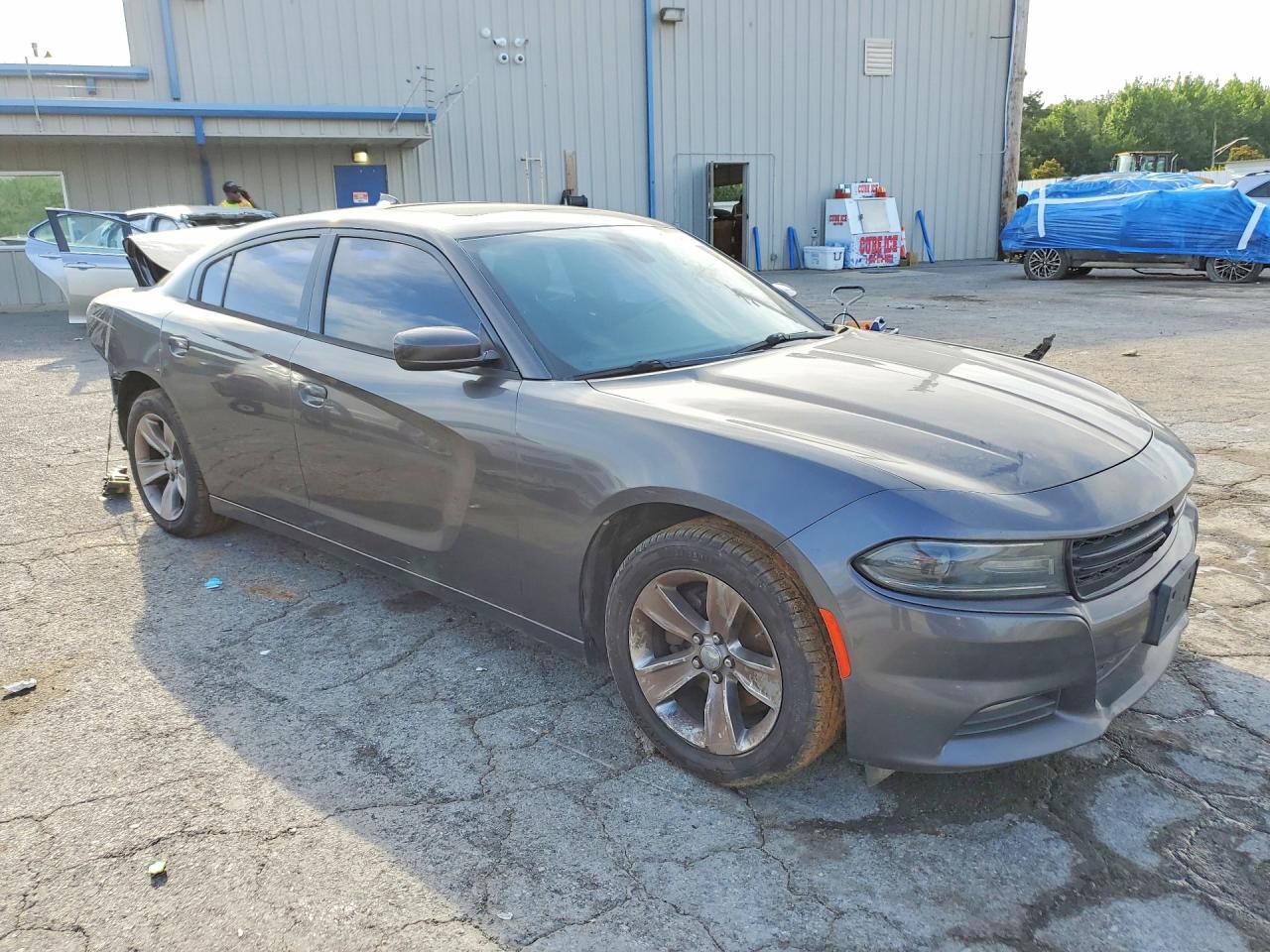 2015 Dodge Charger Sxt Серый vin: 2C3CDXHG7FH744909