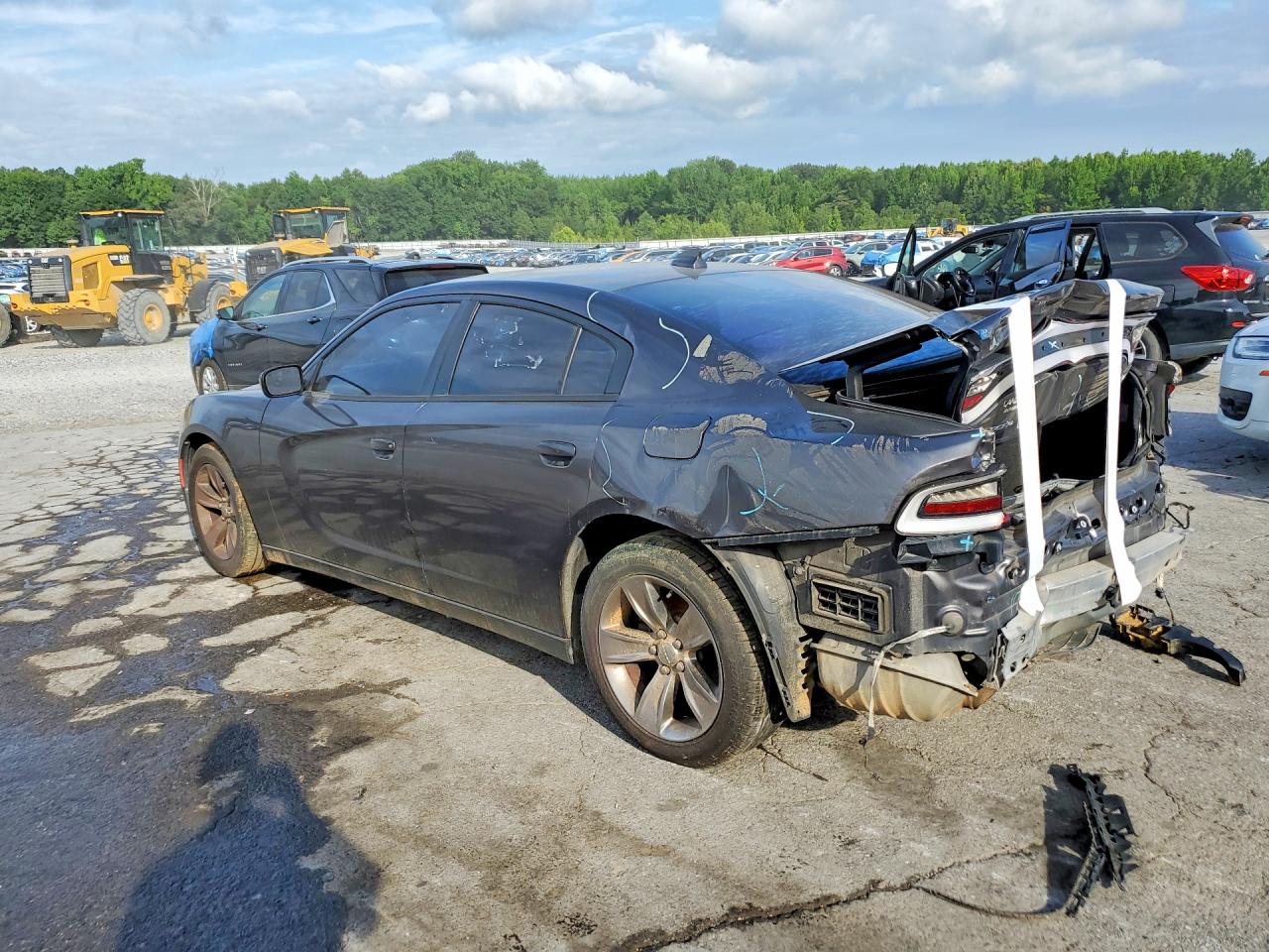 2015 Dodge Charger Sxt Серый vin: 2C3CDXHG7FH744909