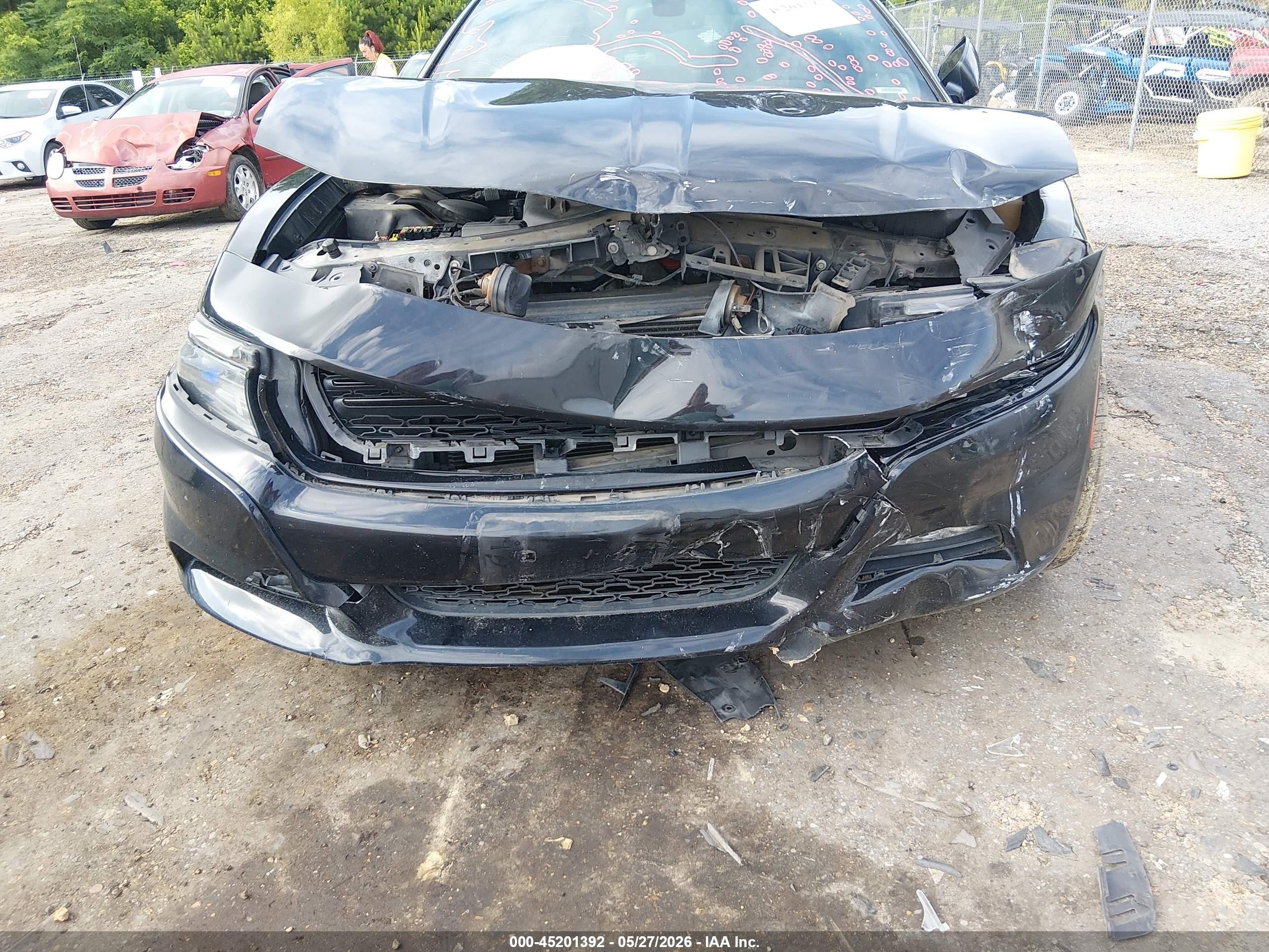 2015 Dodge Charger Sxt Black vin: 2C3CDXHG7FH784827