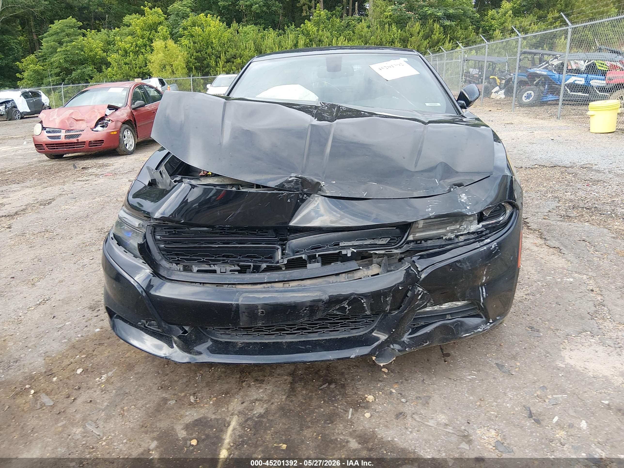 2015 Dodge Charger Sxt Black vin: 2C3CDXHG7FH784827