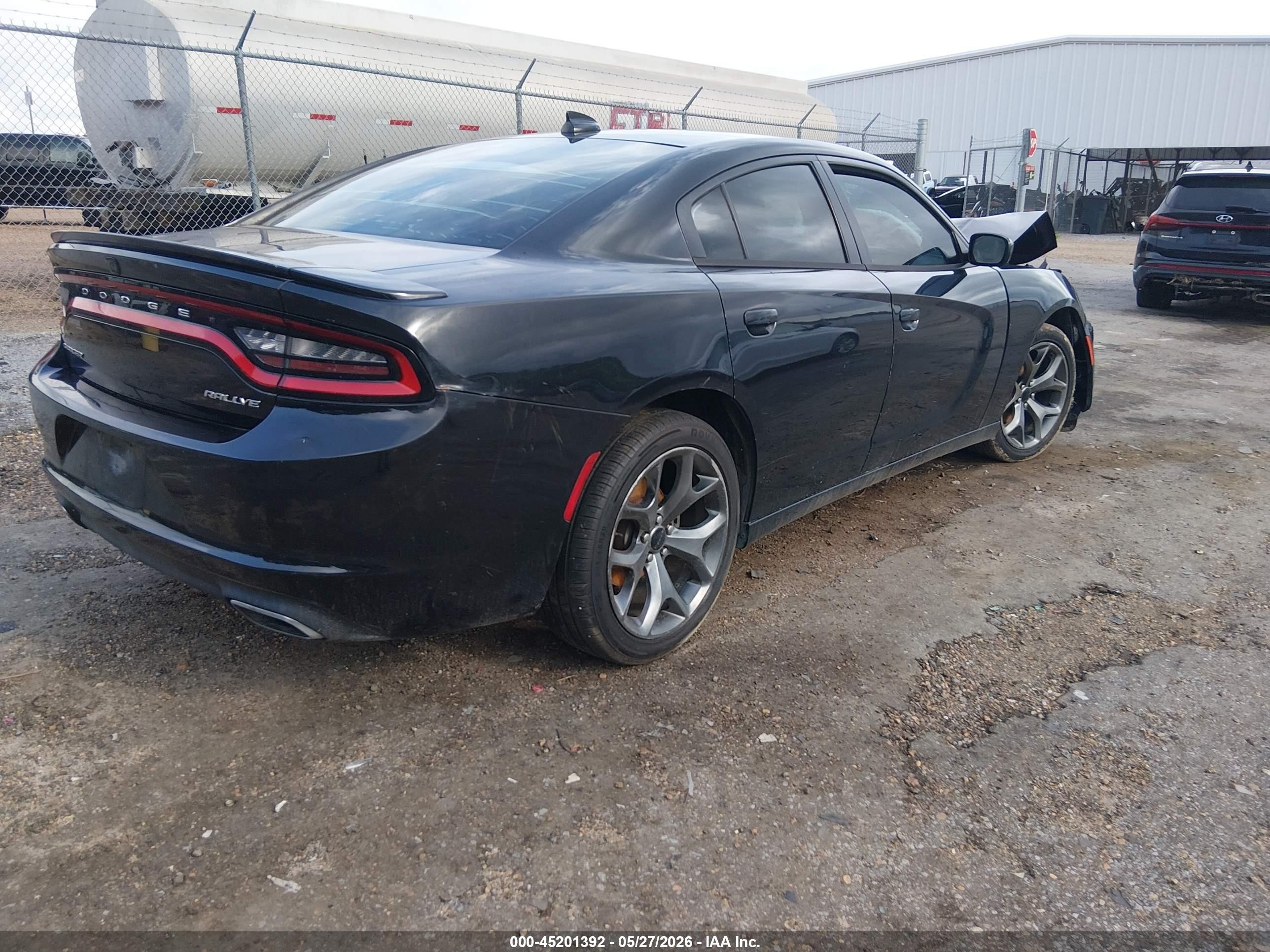 2015 Dodge Charger Sxt Black vin: 2C3CDXHG7FH784827