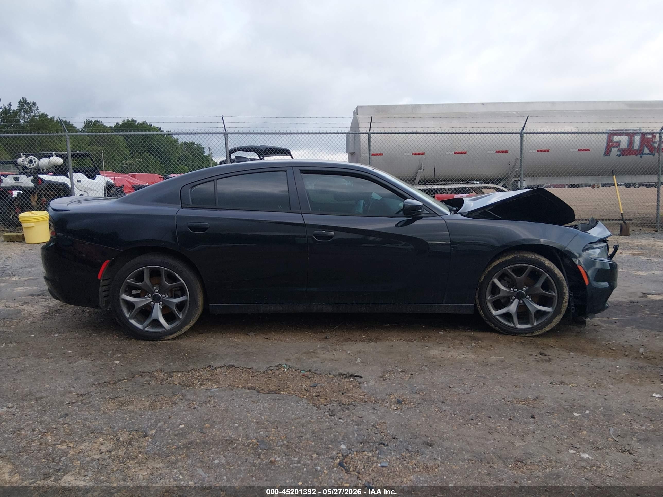 2015 Dodge Charger Sxt Black vin: 2C3CDXHG7FH784827