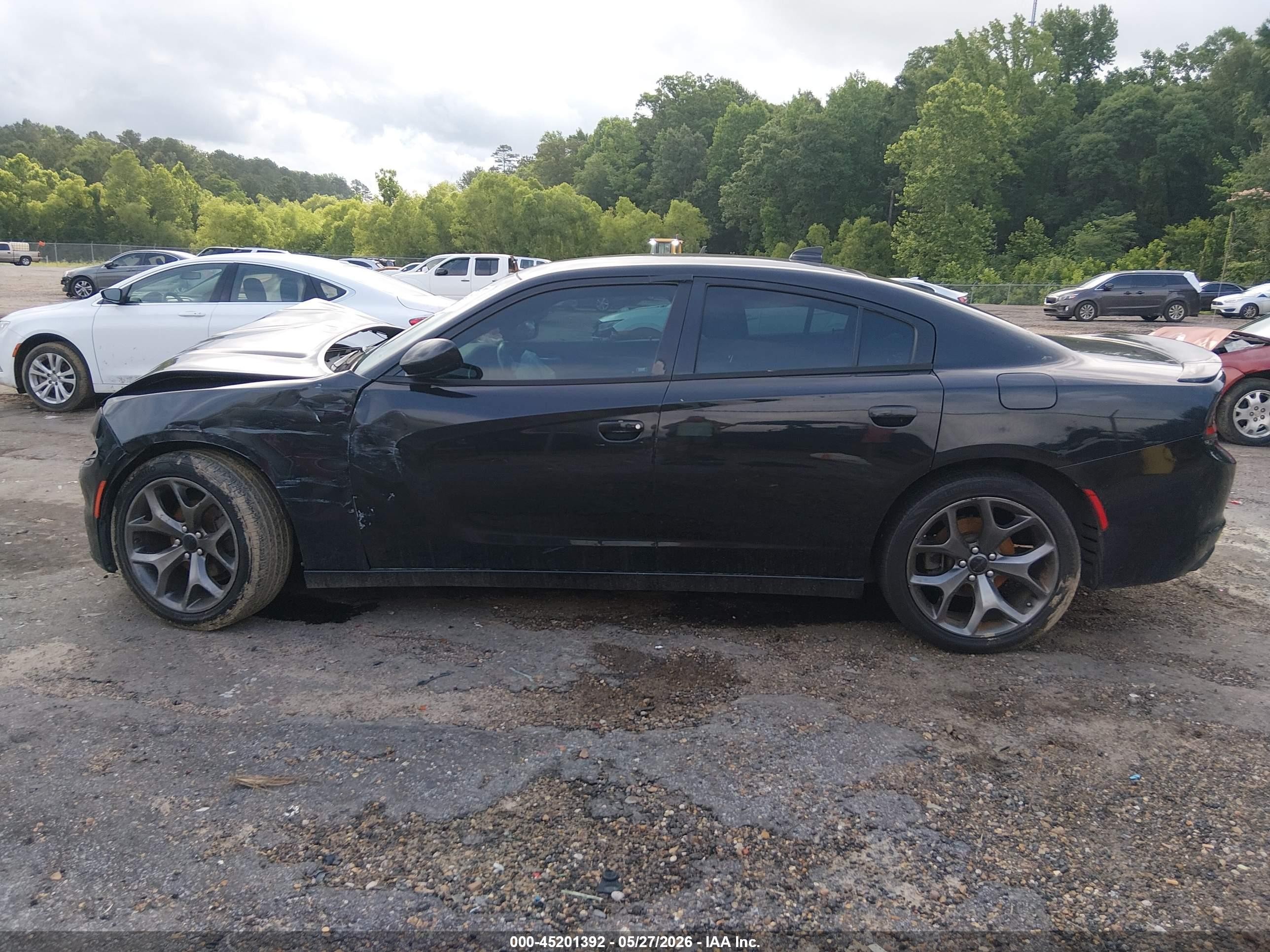 2015 Dodge Charger Sxt Black vin: 2C3CDXHG7FH784827