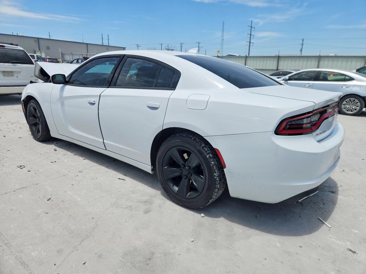 2015 Dodge Charger Sxt White vin: 2C3CDXHG7FH846839