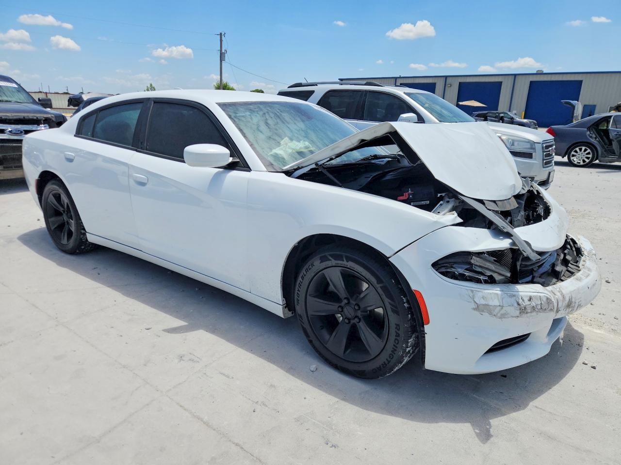 2015 Dodge Charger Sxt White vin: 2C3CDXHG7FH846839