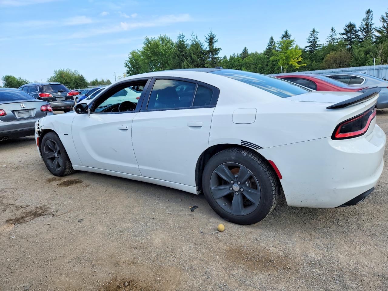2015 Dodge Charger Sxt White vin: 2C3CDXHG7FH851894