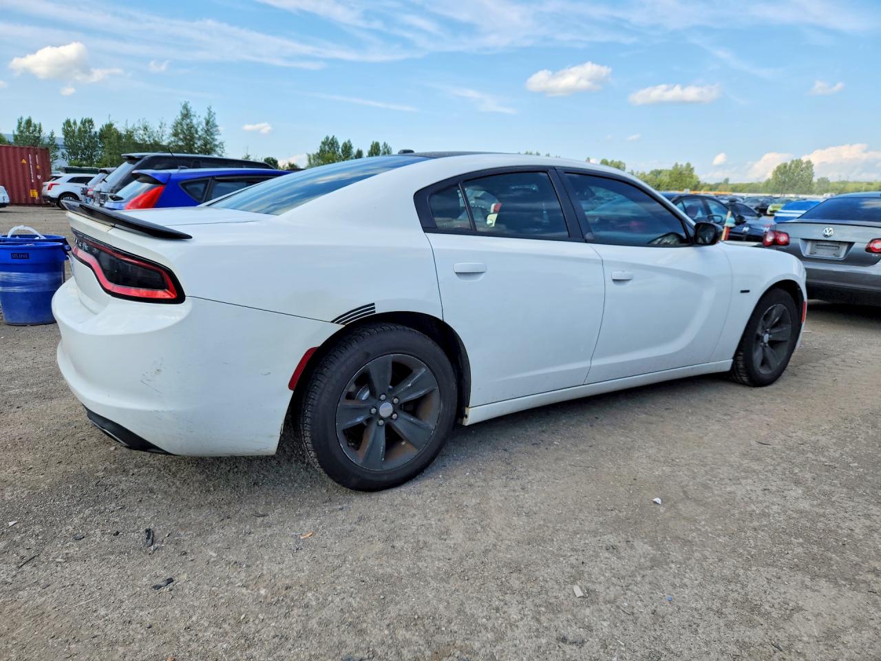 2015 Dodge Charger Sxt White vin: 2C3CDXHG7FH851894