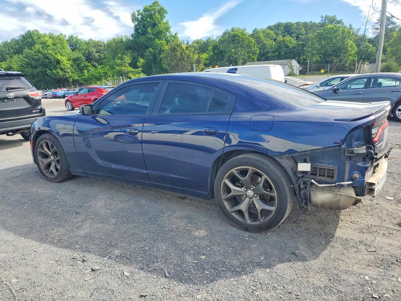 2015 Dodge Charger Sxt Blue vin: 2C3CDXHG7FH857873