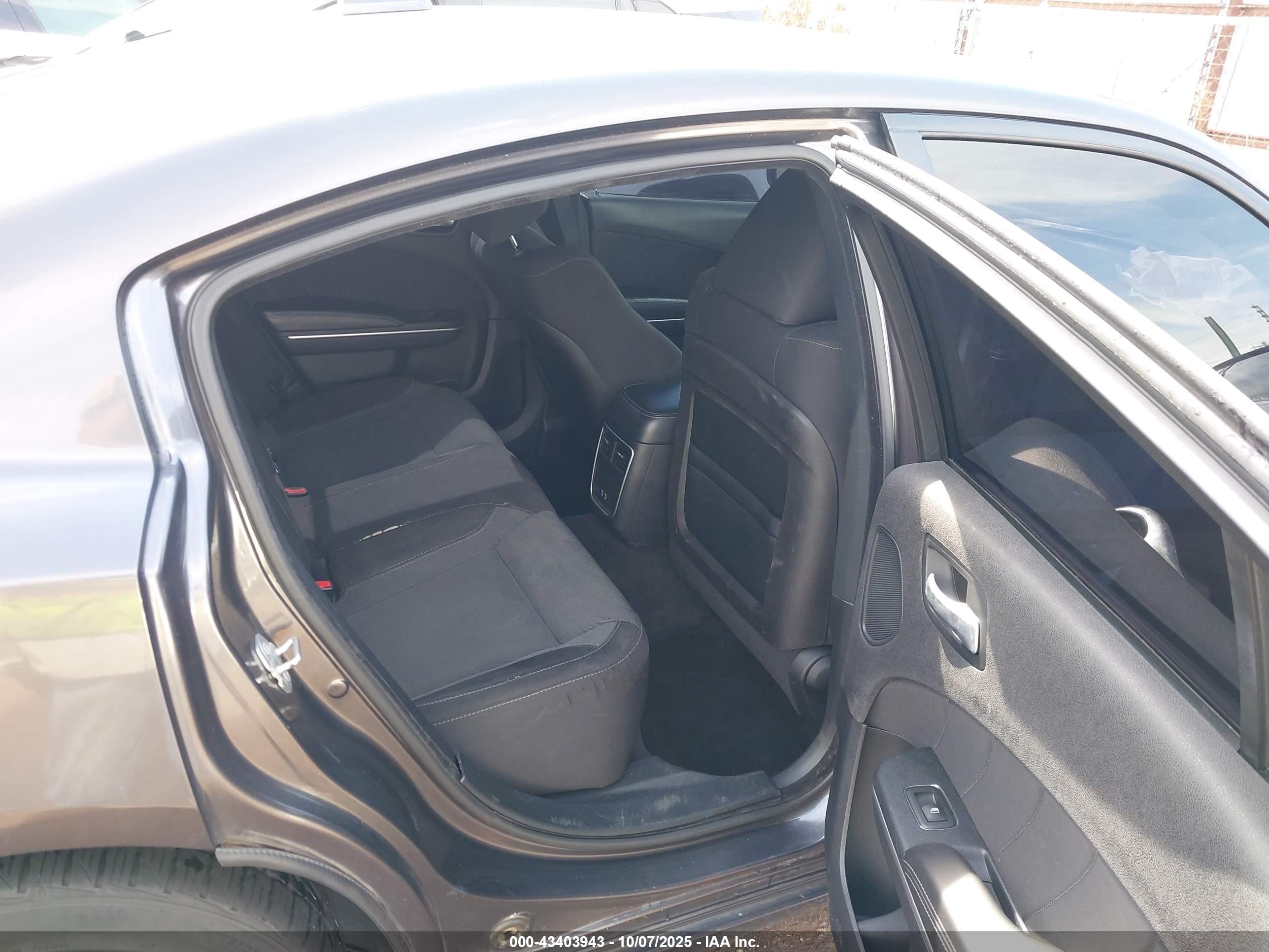 2015 Dodge Charger Sxt Gray vin: 2C3CDXHG7FH897550