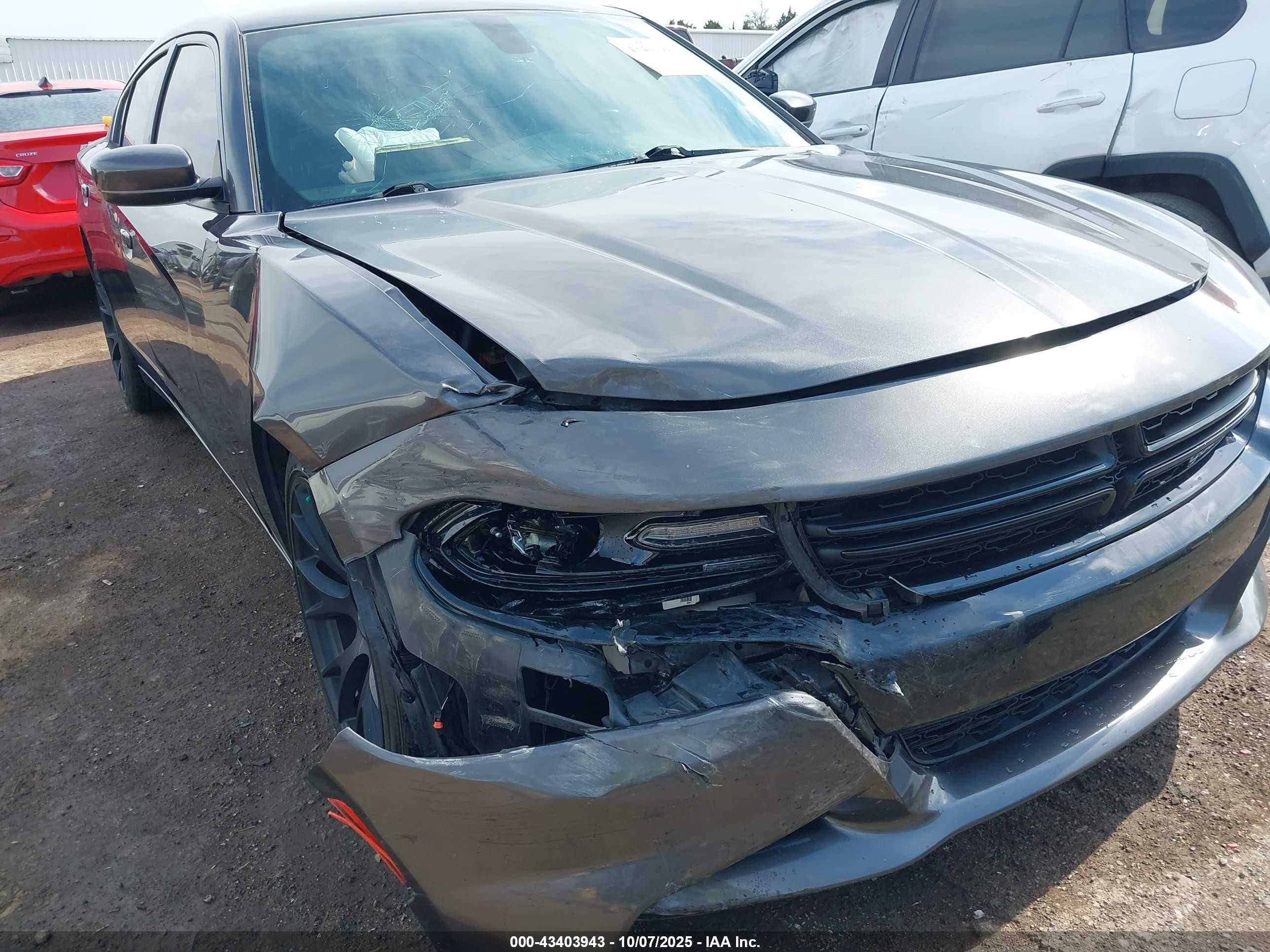 2015 Dodge Charger Sxt Gray vin: 2C3CDXHG7FH897550