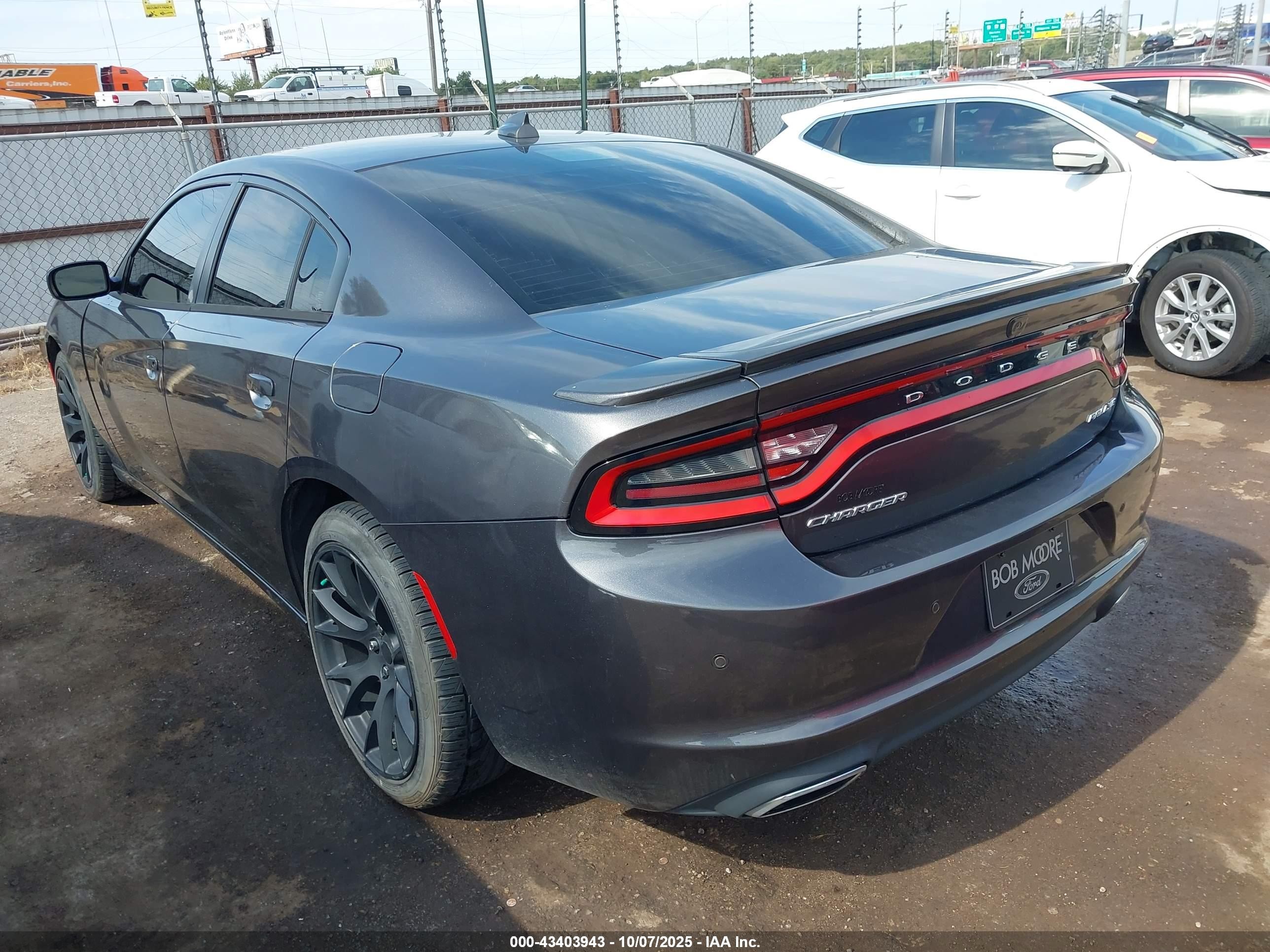 2015 Dodge Charger Sxt Gray vin: 2C3CDXHG7FH897550