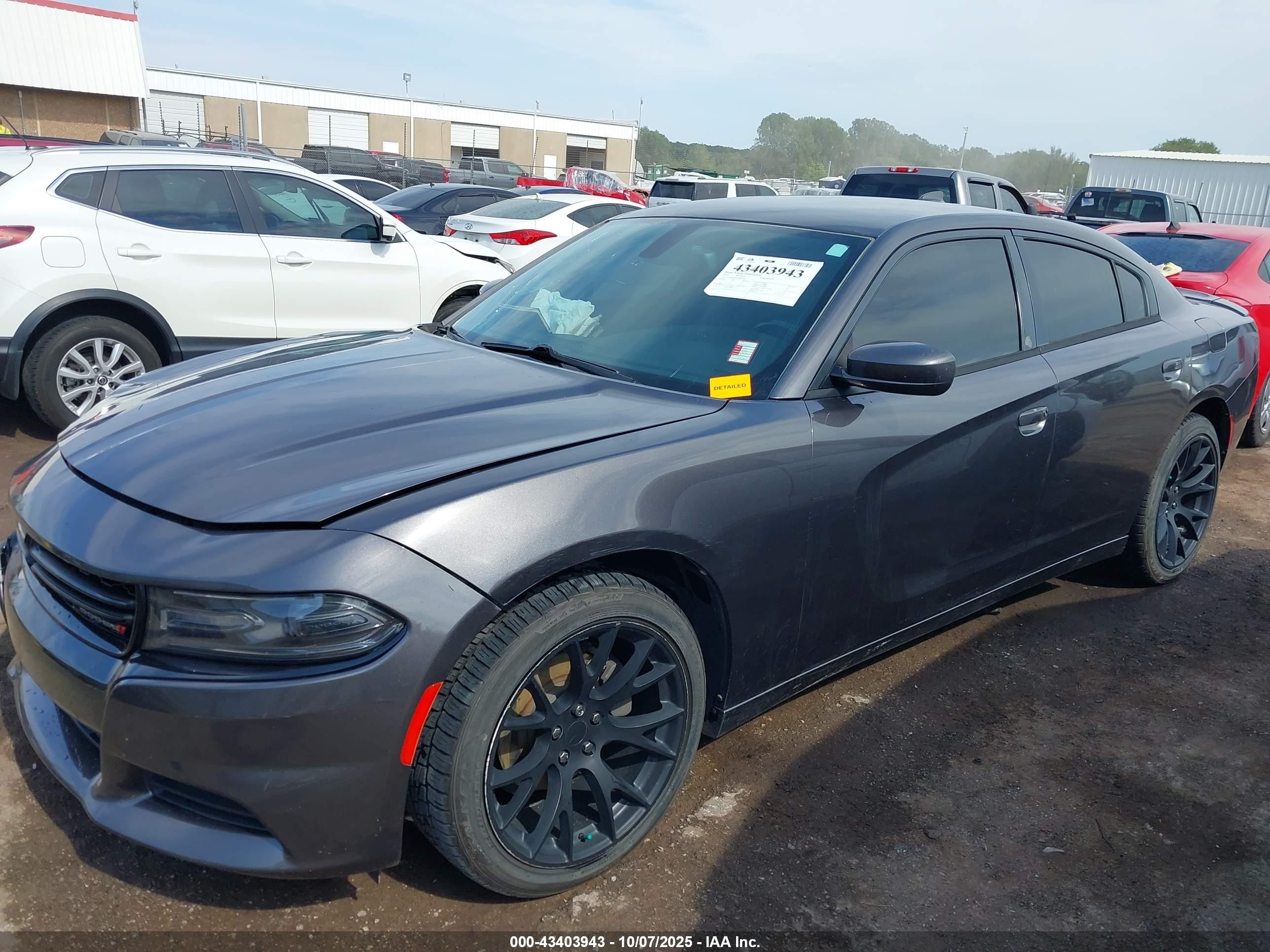 2015 Dodge Charger Sxt Gray vin: 2C3CDXHG7FH897550