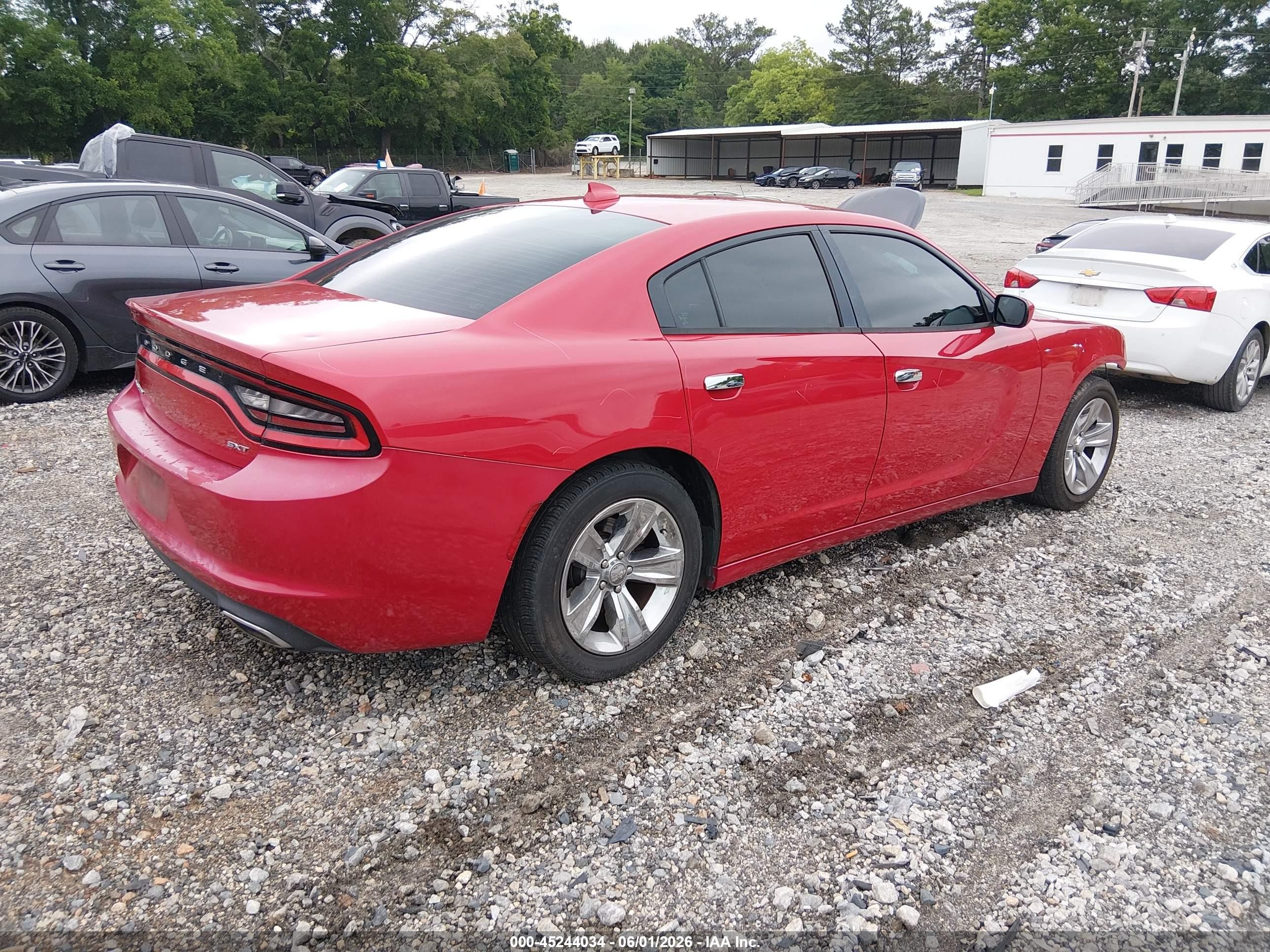 2016 Dodge Charger Sxt Red vin: 2C3CDXHG7GH276407
