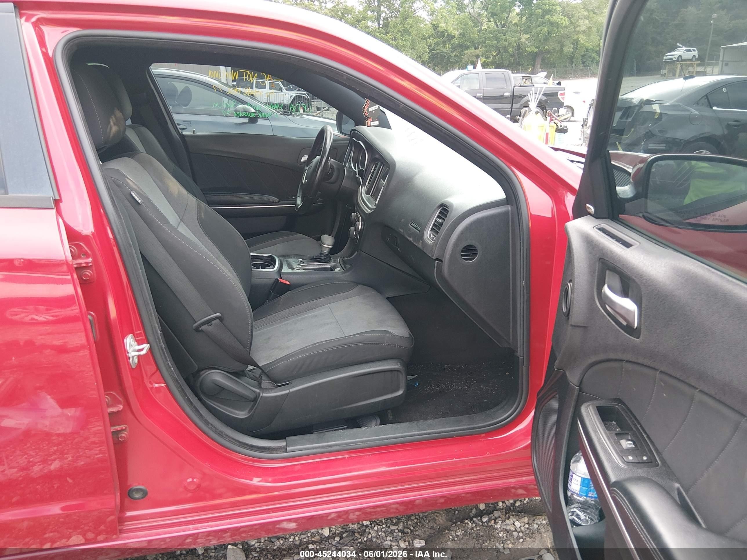 2016 Dodge Charger Sxt Red vin: 2C3CDXHG7GH276407