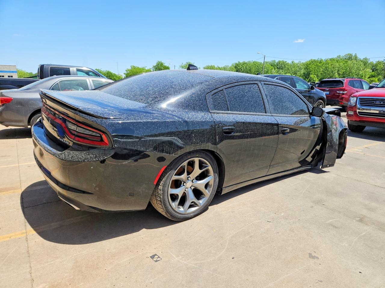 2016 Dodge Charger Sxt Black vin: 2C3CDXHG7GH292526