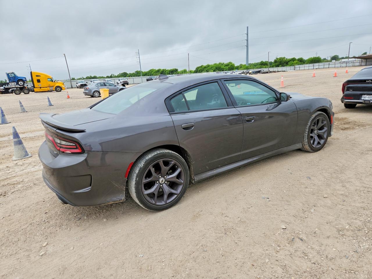2019 Dodge Charger Gt Gray vin: 2C3CDXHG7KH597453