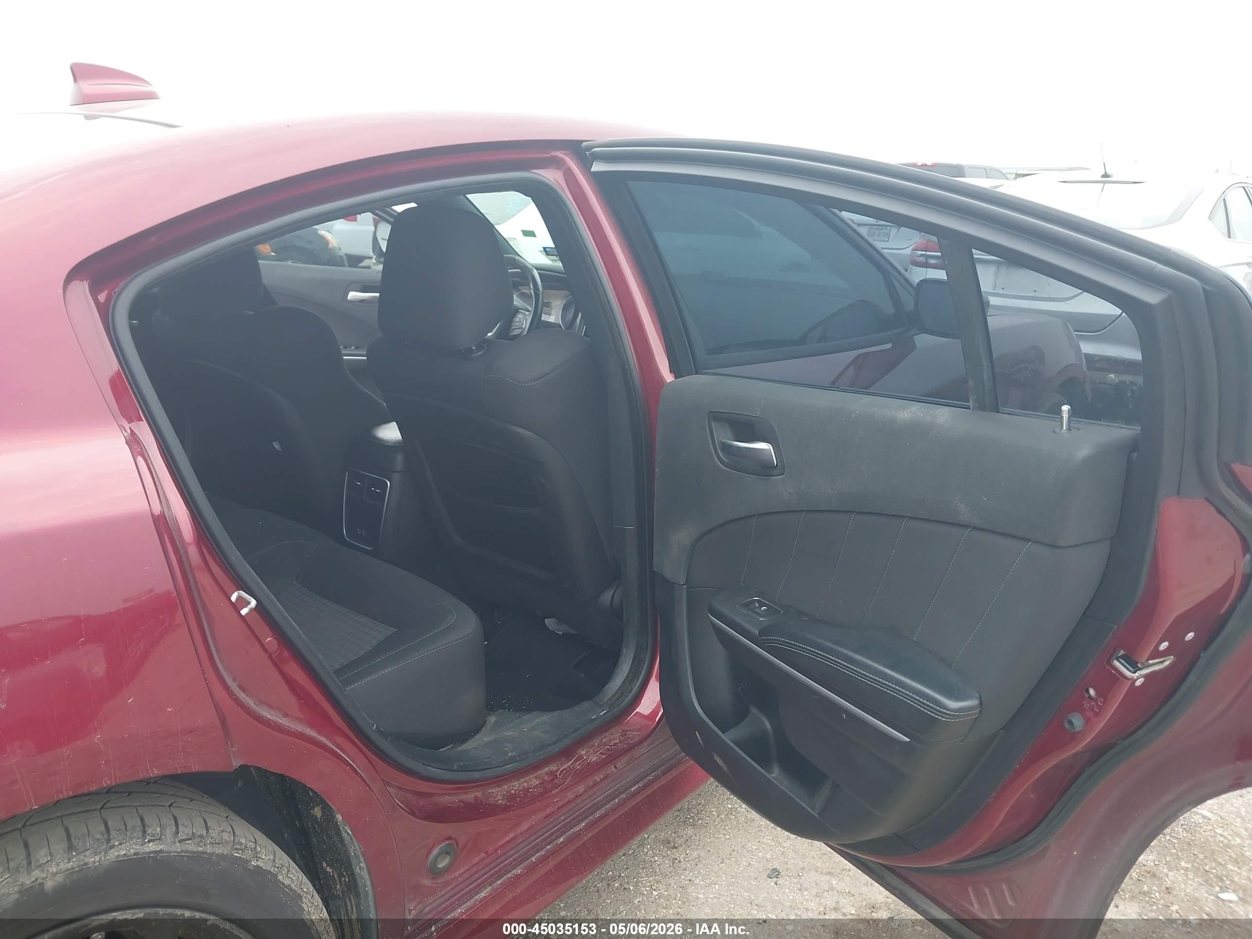 2019 Dodge Charger Gt Rwd Red vin: 2C3CDXHG7KH608869