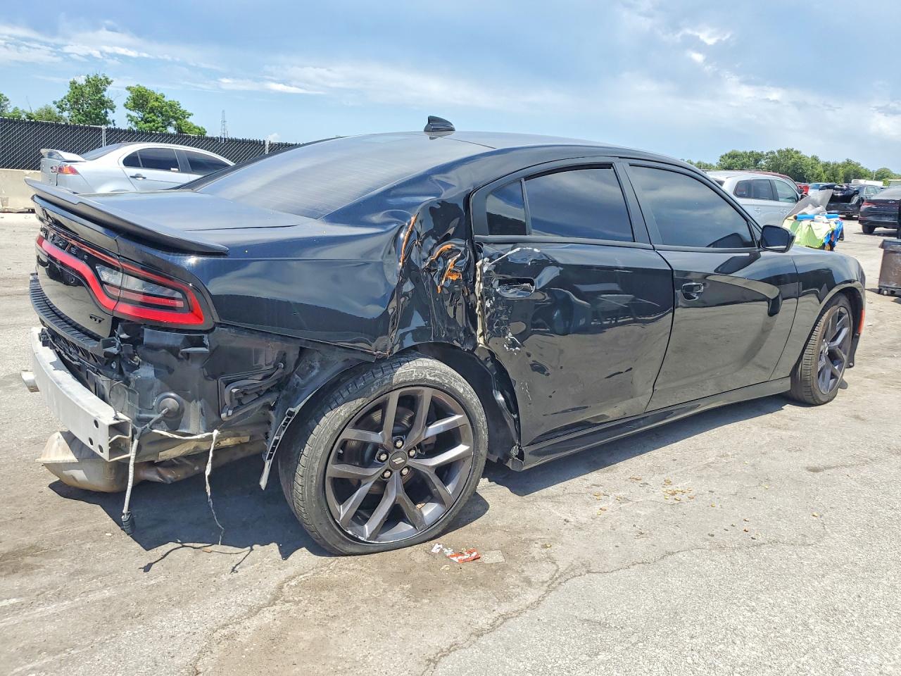 2023 Dodge Charger Gt Black vin: 2C3CDXHG7PH513008