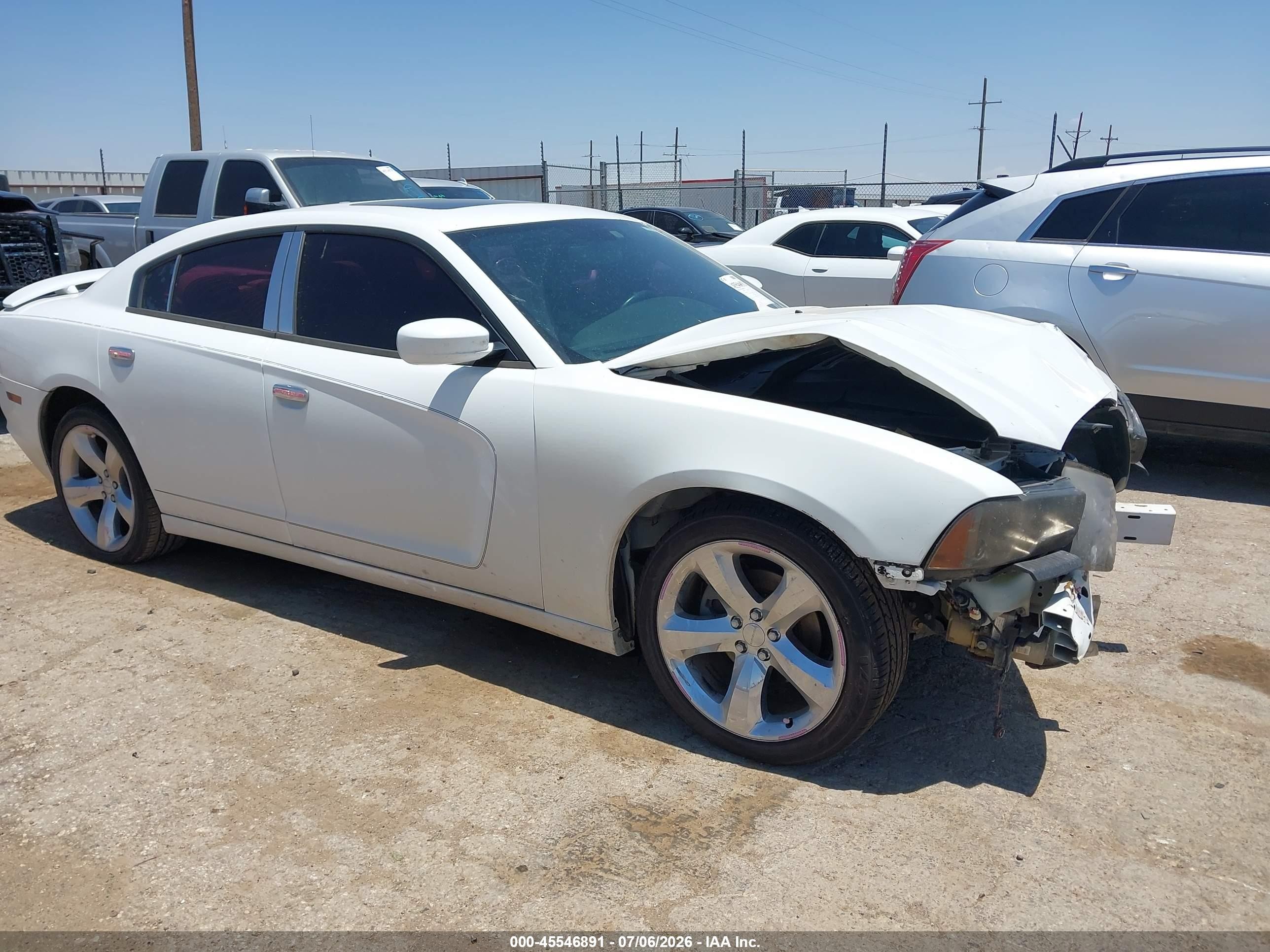 2012 Dodge Charger Sxt Белый vin: 2C3CDXHG8CH142208