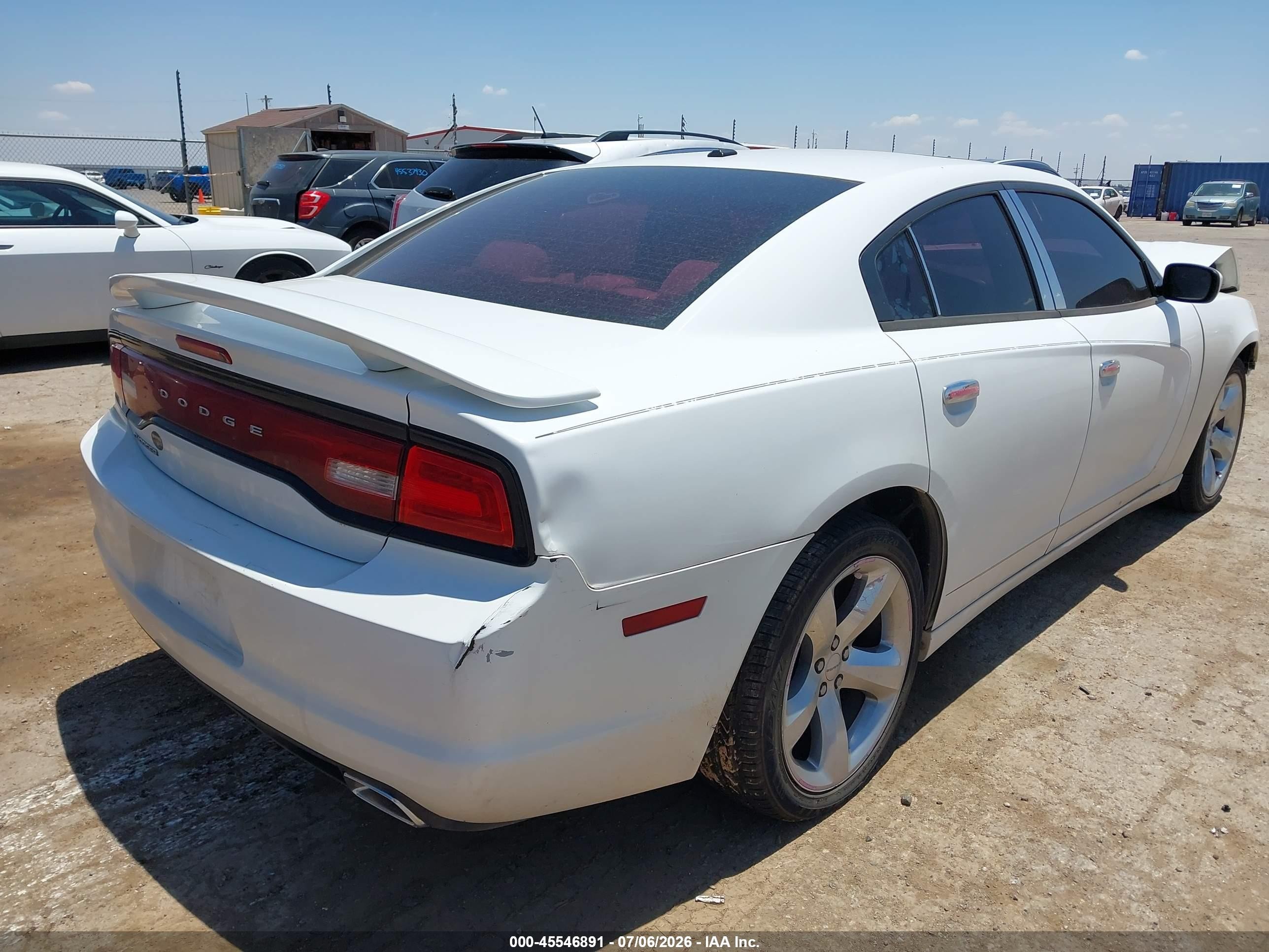 2012 Dodge Charger Sxt White vin: 2C3CDXHG8CH142208