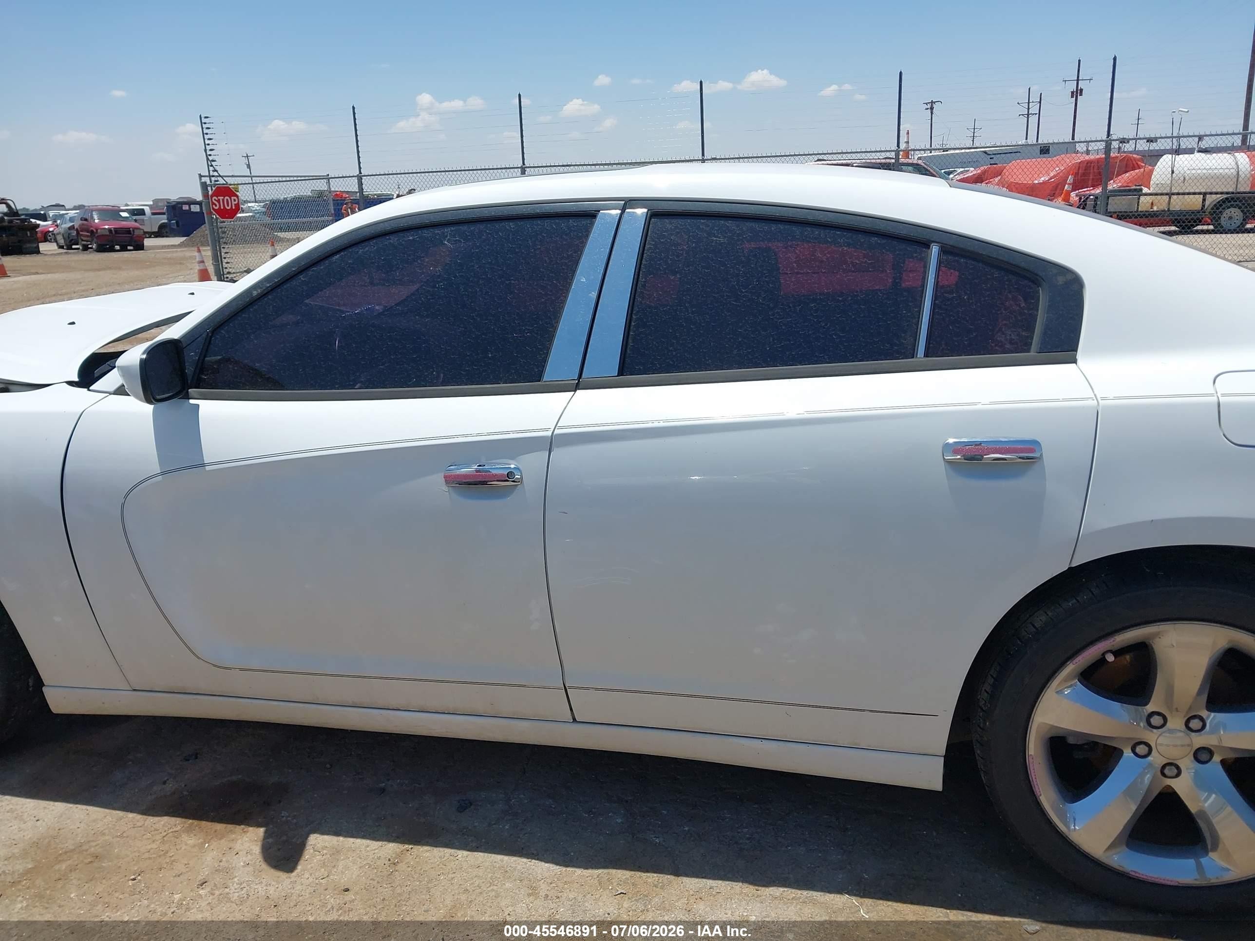 2012 Dodge Charger Sxt White vin: 2C3CDXHG8CH142208