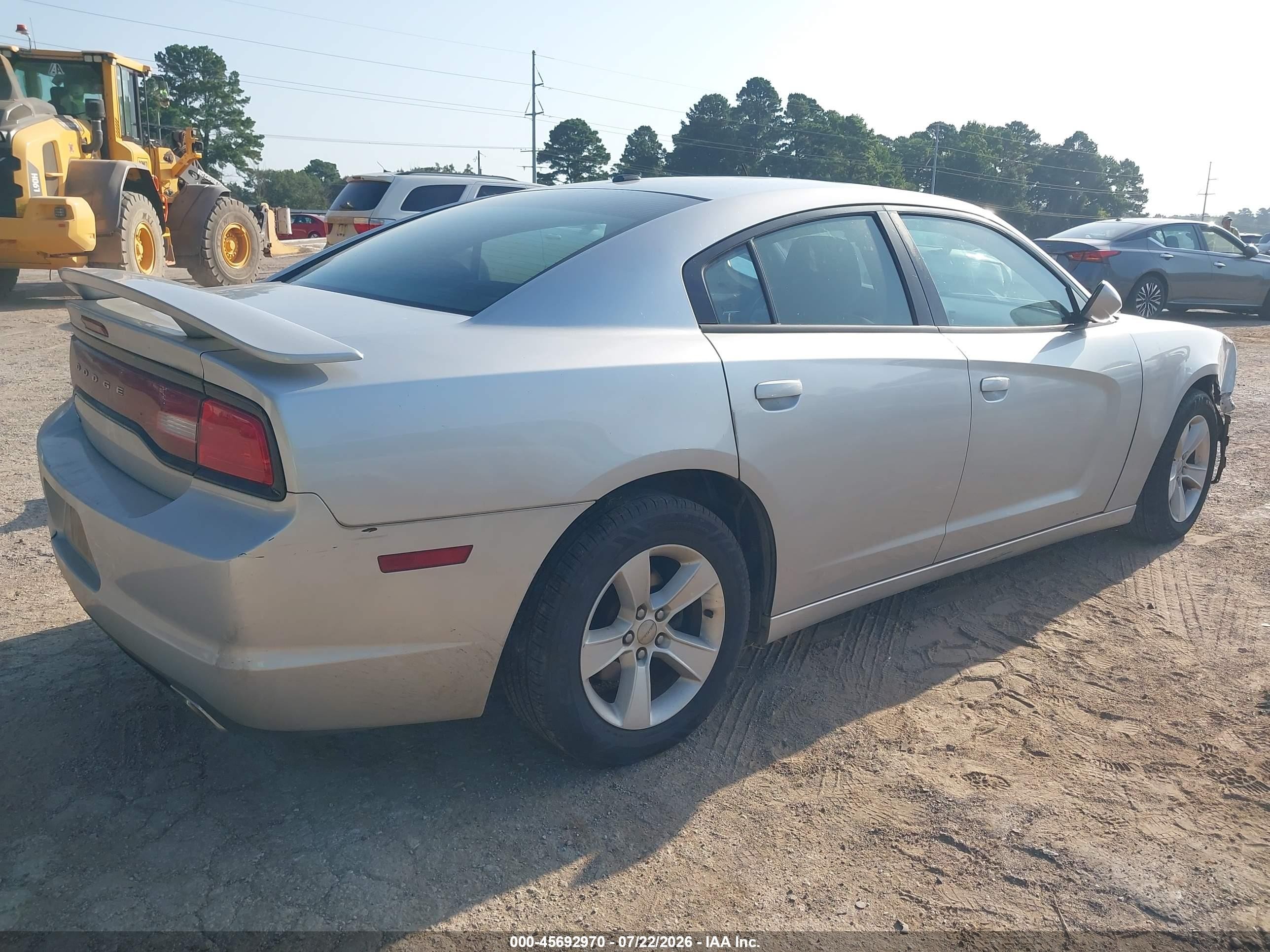 2012 Dodge Charger Sxt Silver vin: 2C3CDXHG8CH172826