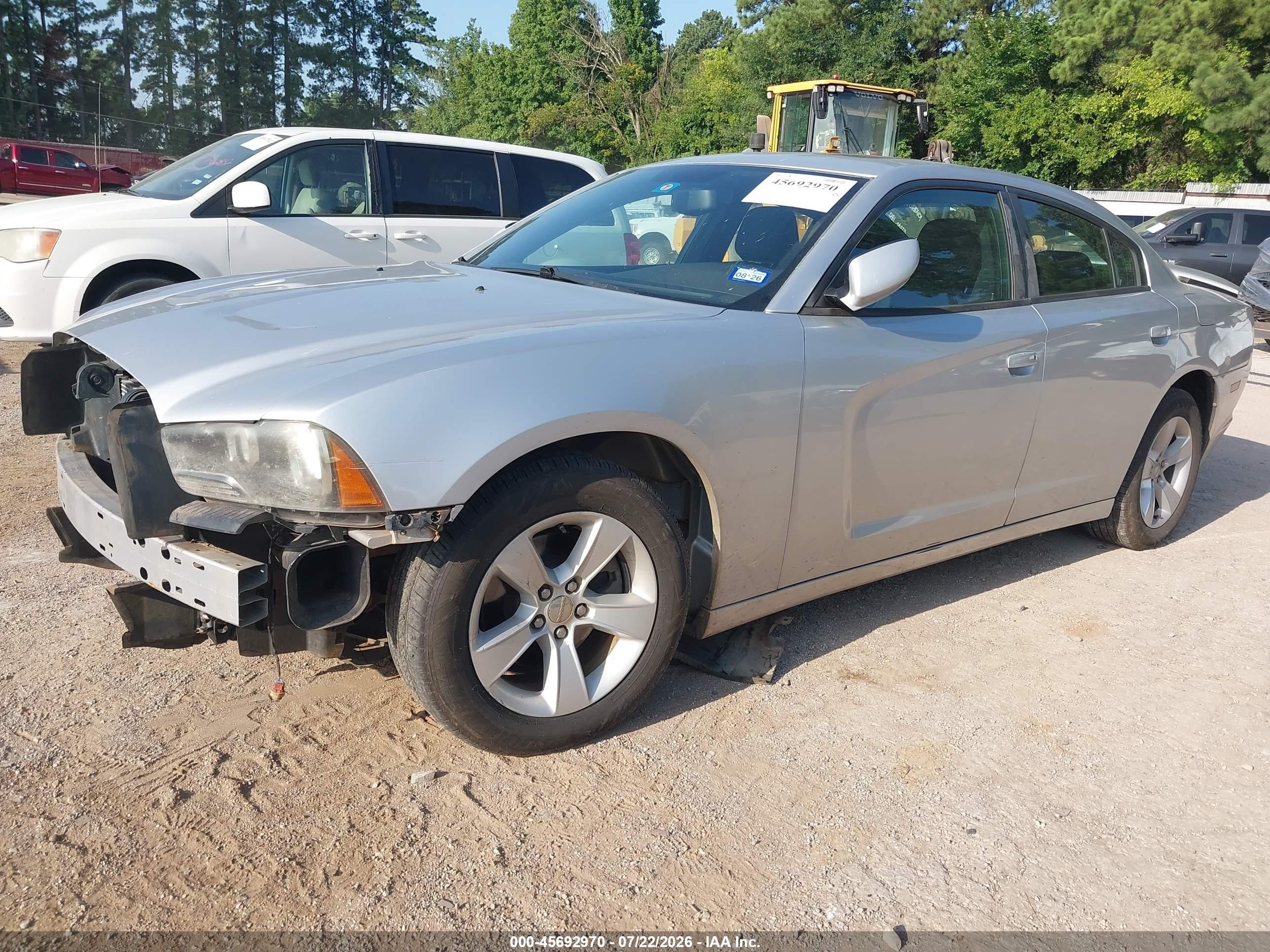 2012 Dodge Charger Sxt Silver vin: 2C3CDXHG8CH172826