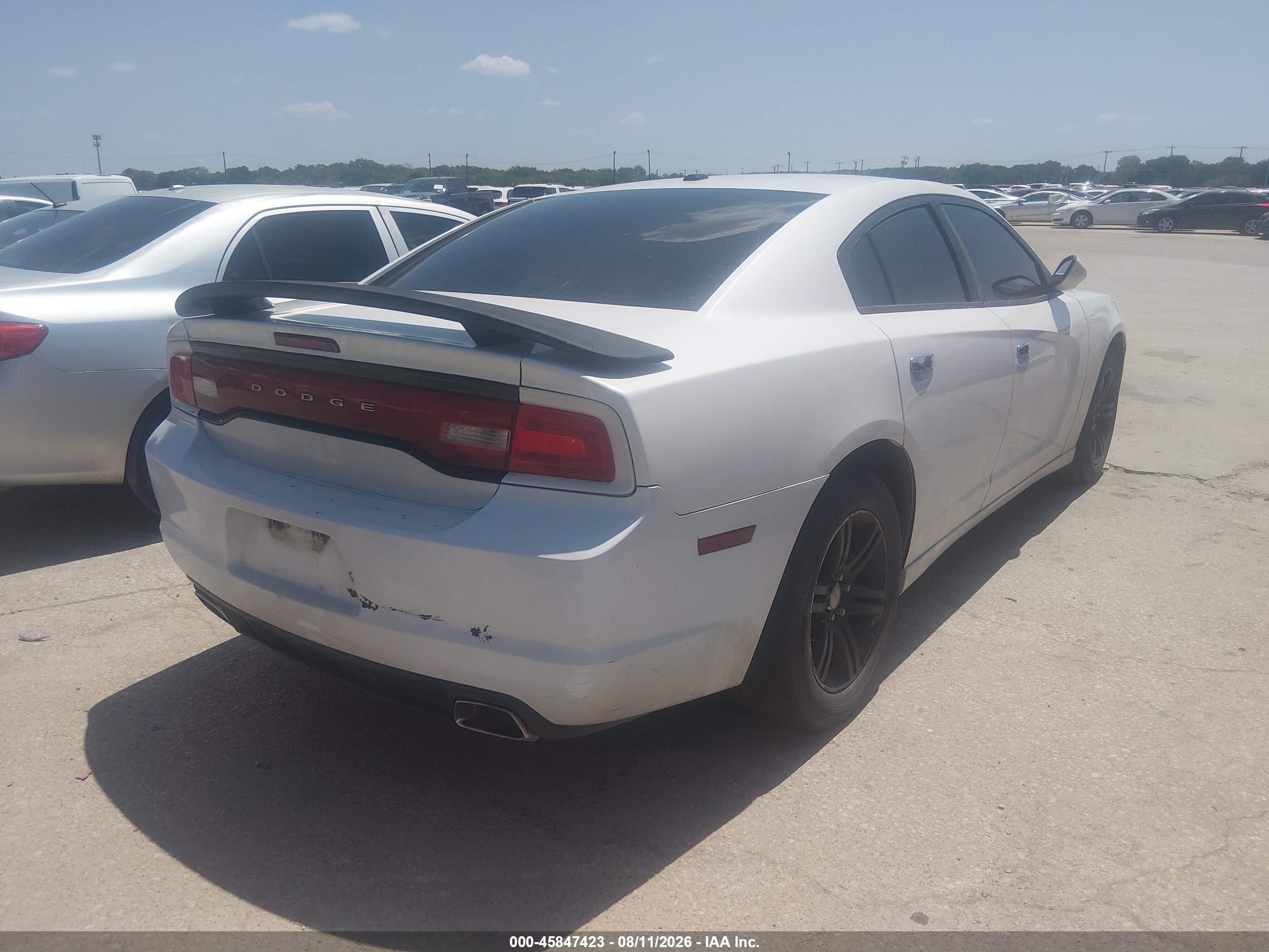 2013 Dodge Charger Sxt White vin: 2C3CDXHG8DH542478