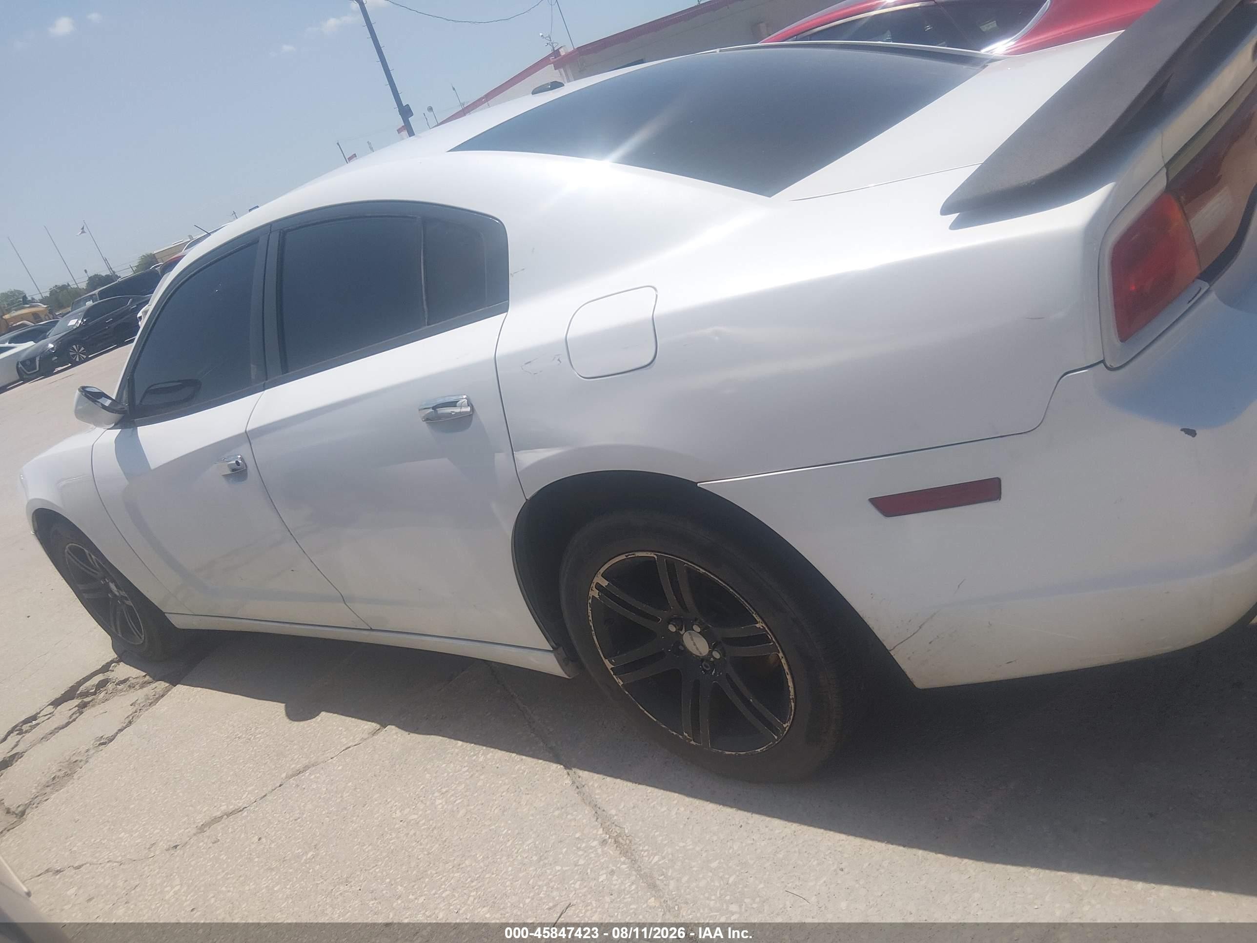 2013 Dodge Charger Sxt White vin: 2C3CDXHG8DH542478