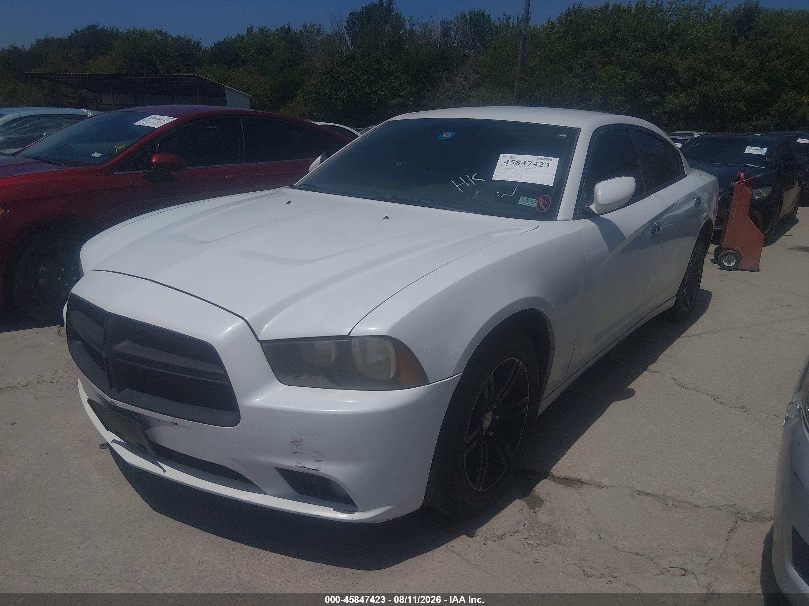 2013 Dodge Charger Sxt White vin: 2C3CDXHG8DH542478