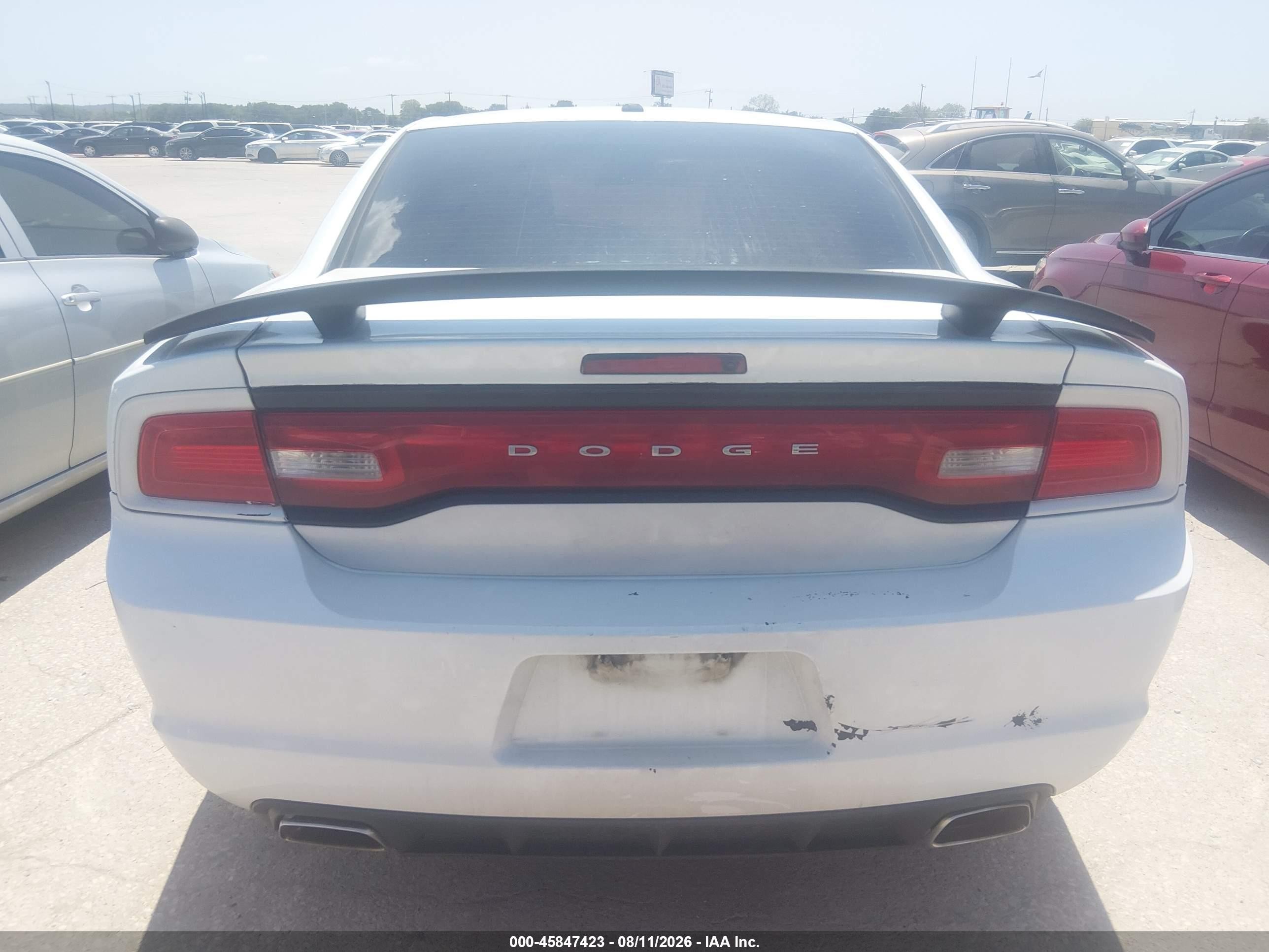 2013 Dodge Charger Sxt White vin: 2C3CDXHG8DH542478