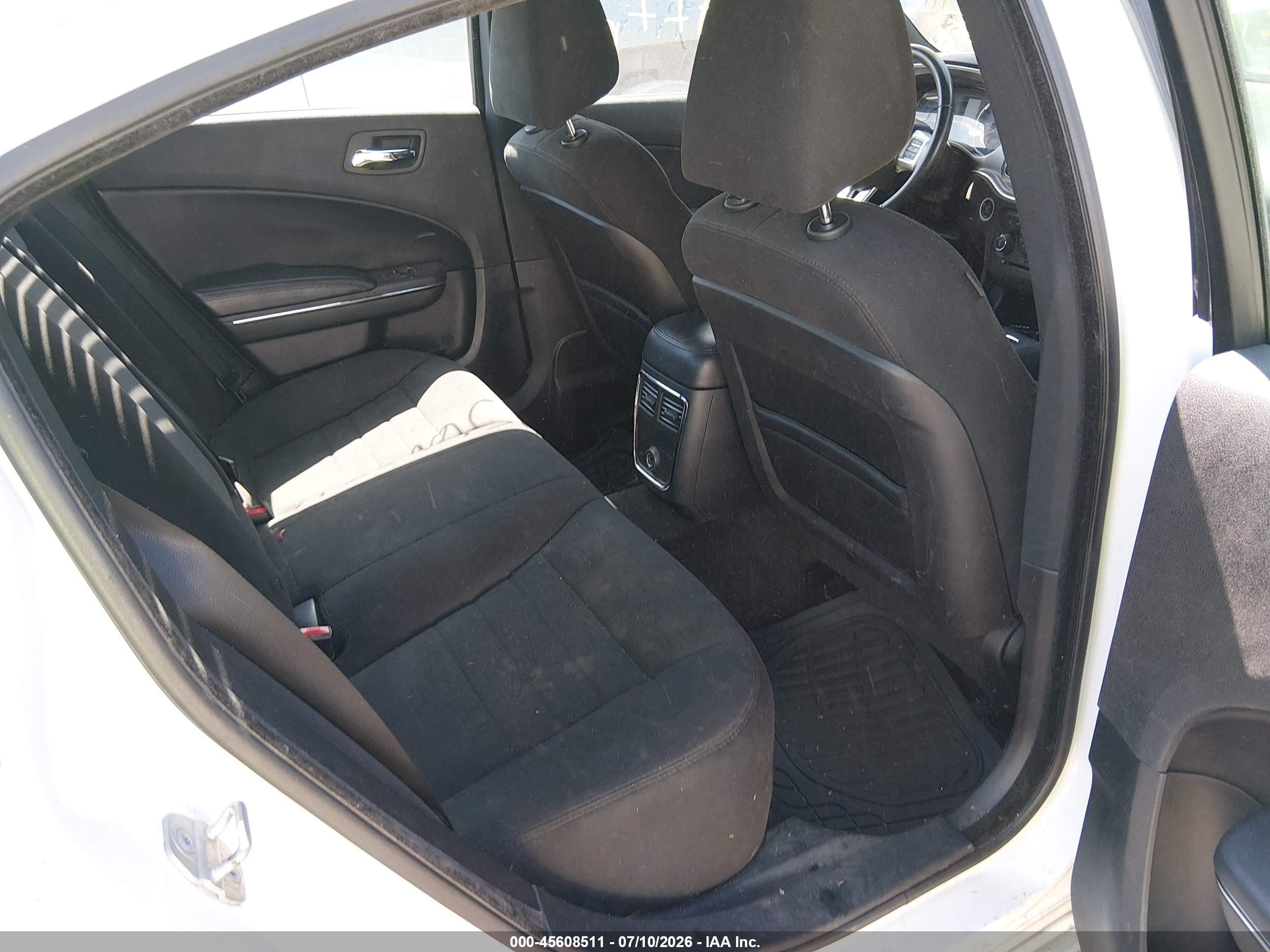 2013 Dodge Charger Sxt White vin: 2C3CDXHG8DH545204