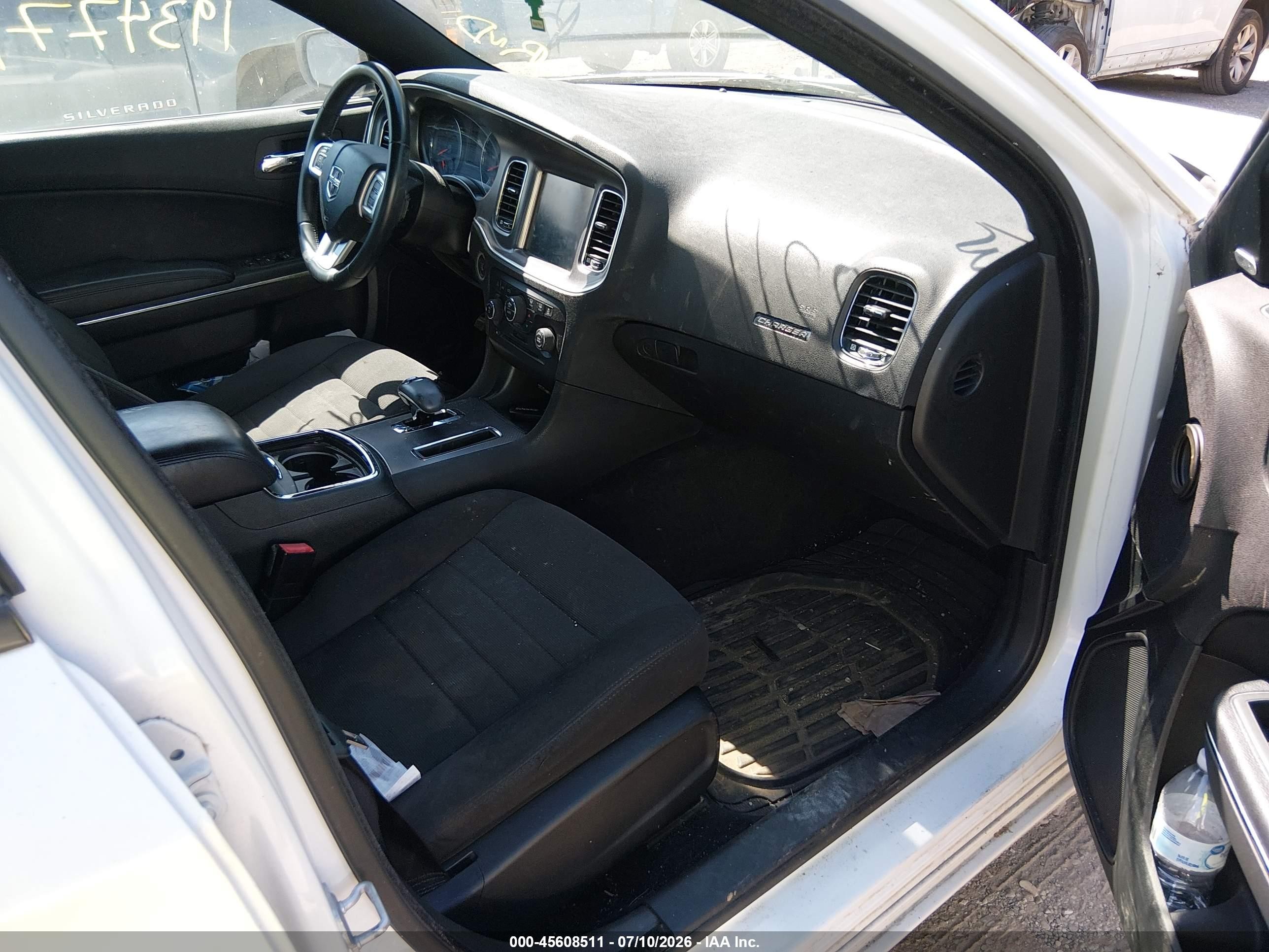 2013 Dodge Charger Sxt White vin: 2C3CDXHG8DH545204