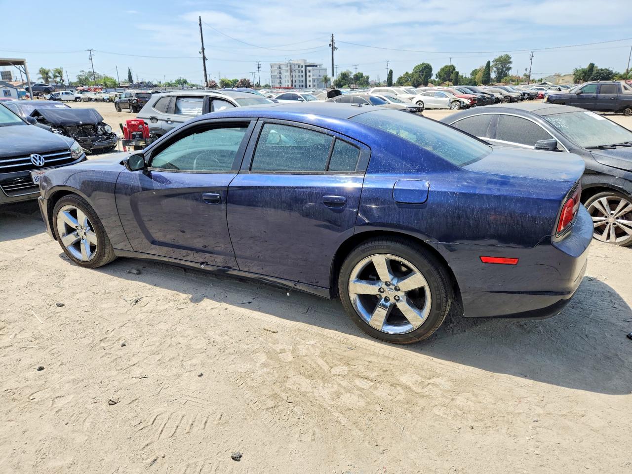 2014 Dodge Charger Sxt Blue vin: 2C3CDXHG8EH324543