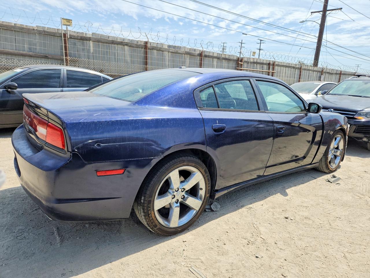 2014 Dodge Charger Sxt Blue vin: 2C3CDXHG8EH324543