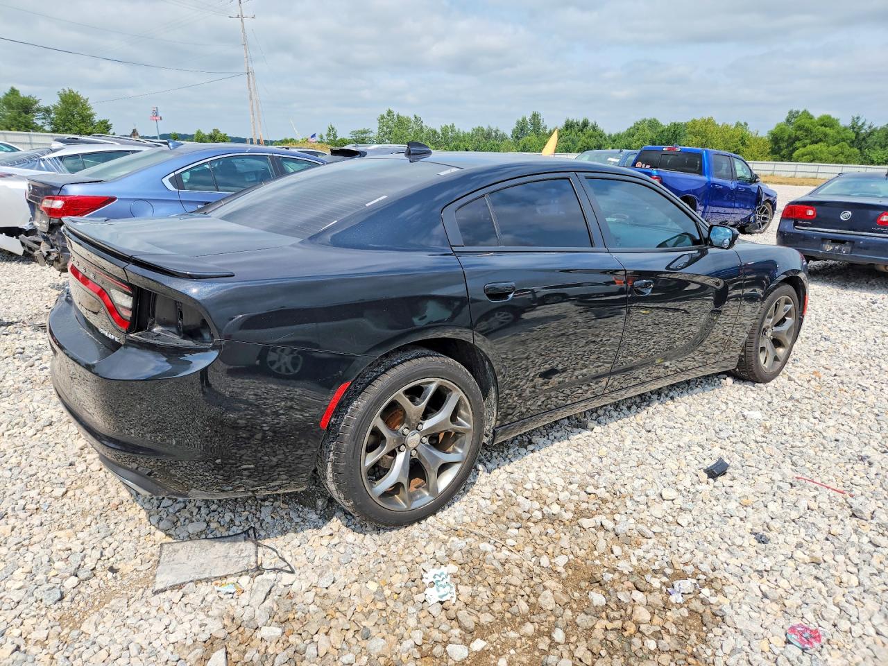2015 Dodge Charger Sxt Черный vin: 2C3CDXHG8FH727827