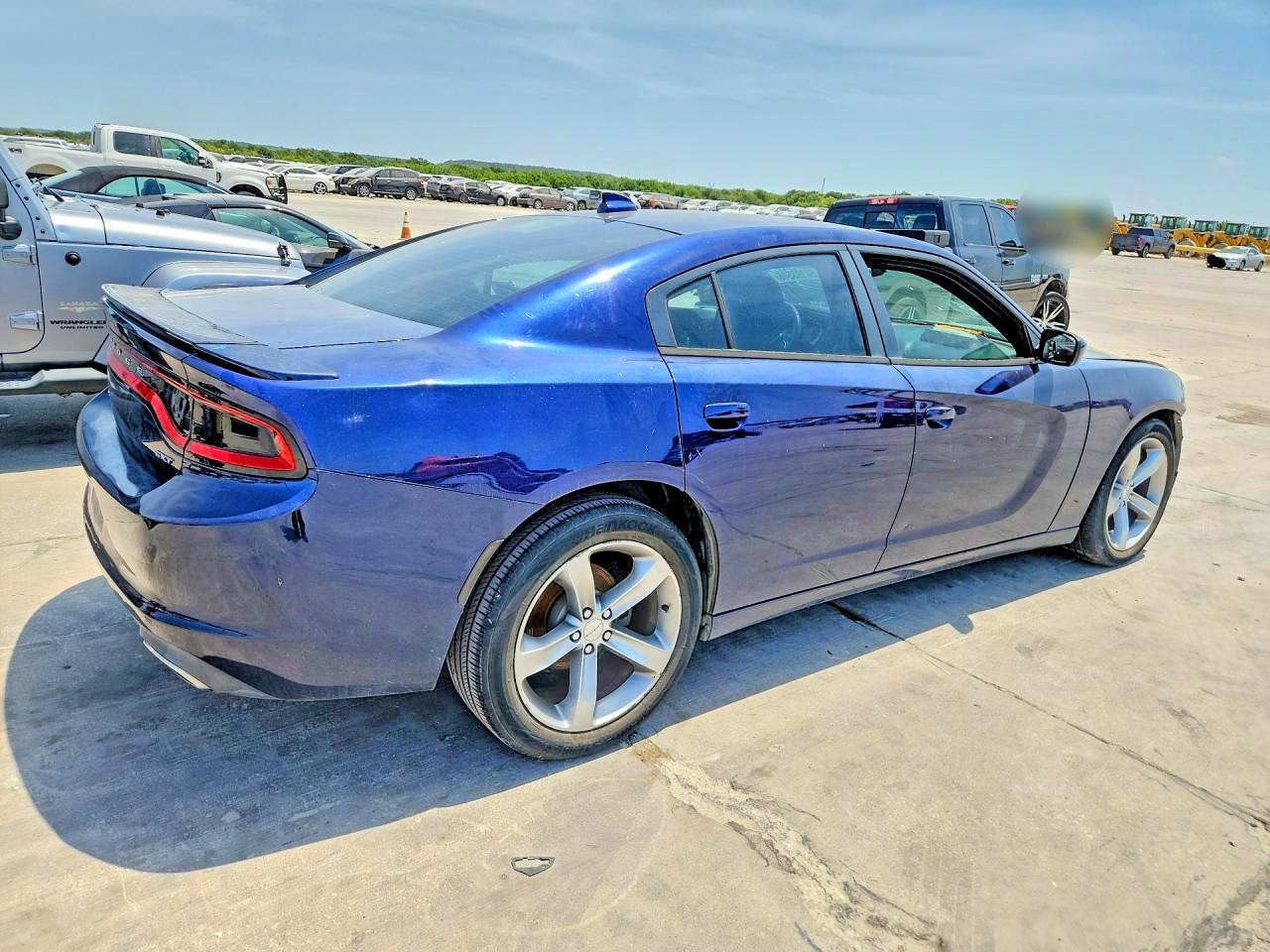 2015 Dodge Charger Sxt Синий vin: 2C3CDXHG8FH738410