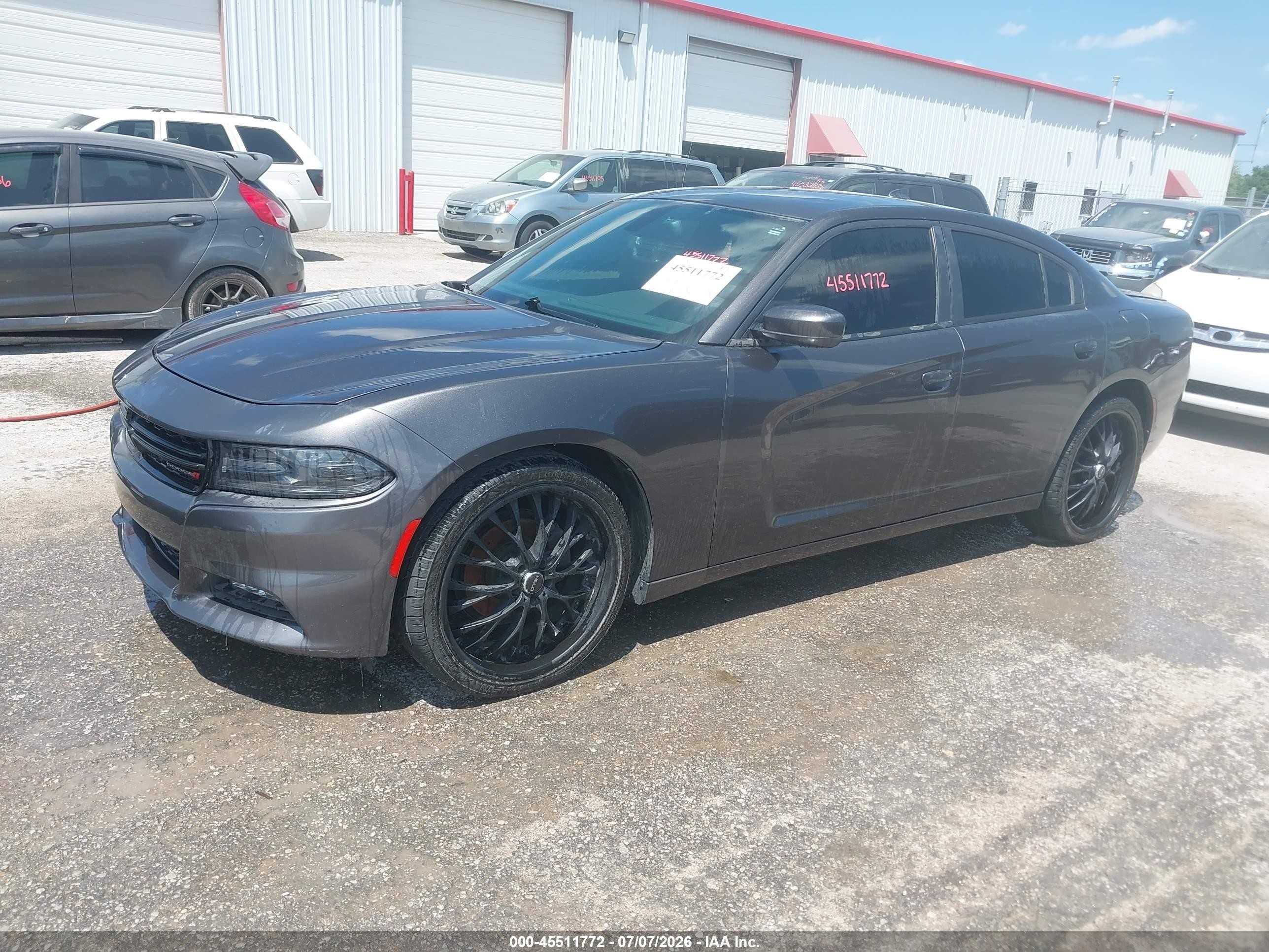 2015 Dodge Charger Sxt Gray vin: 2C3CDXHG8FH789602